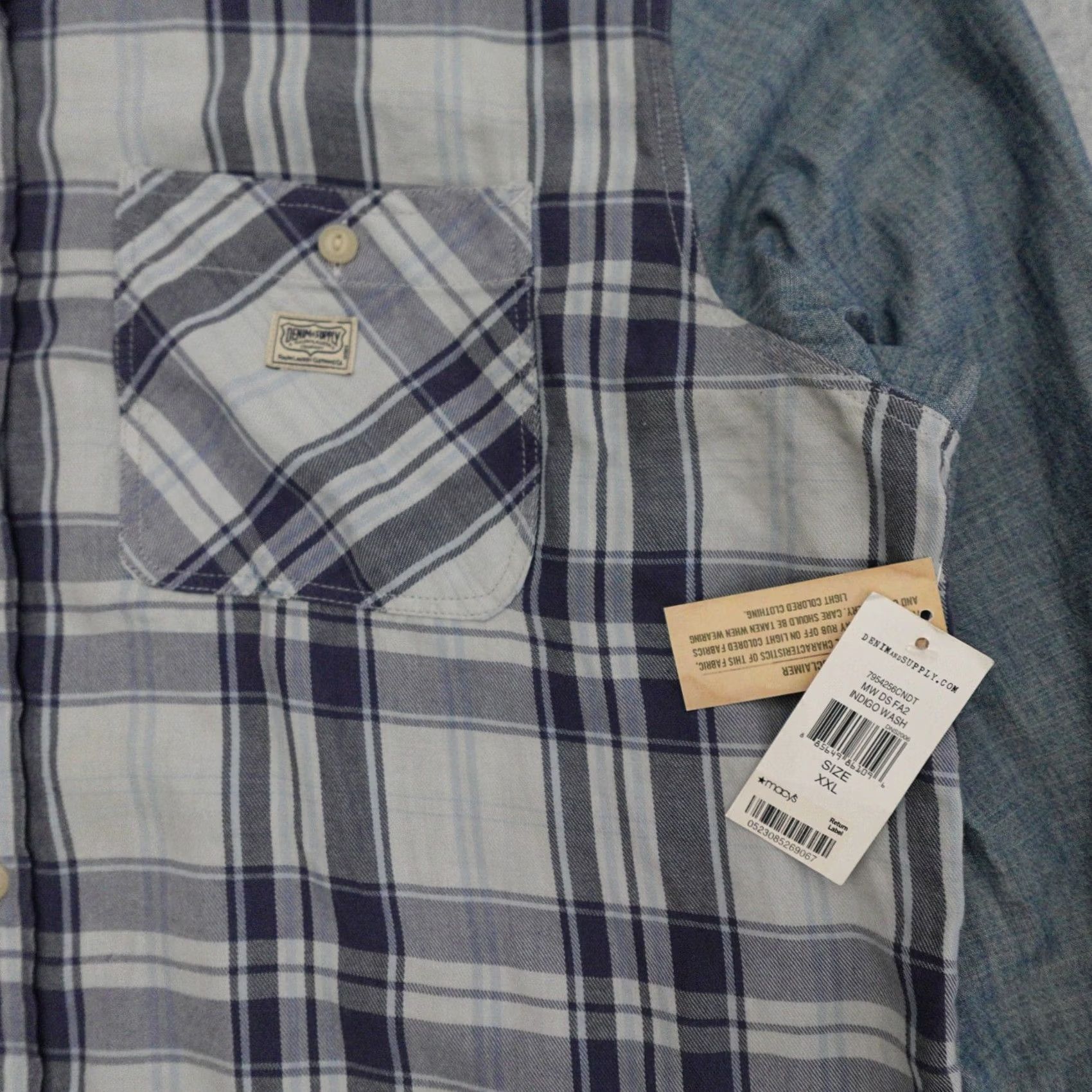 Ralph Lauren Ralph Lauren Denim & Supply Ralph Lauren Shirt Denim and Suppy Long Sleeve Button-Up 2XL Pockets Indigo Plaid Men Size US XXL / EU 58 / 5 - 5 Thumbnail