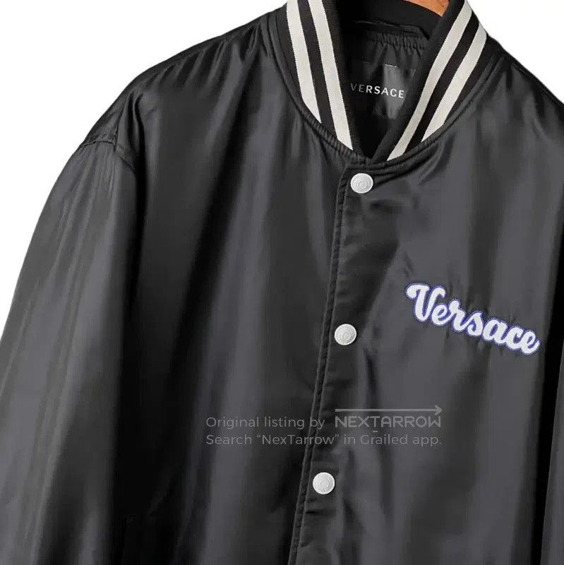 Versace Versace Black Wool Logo Short Jacket . Size US M / EU 48-50 / 2 - 4 Thumbnail
