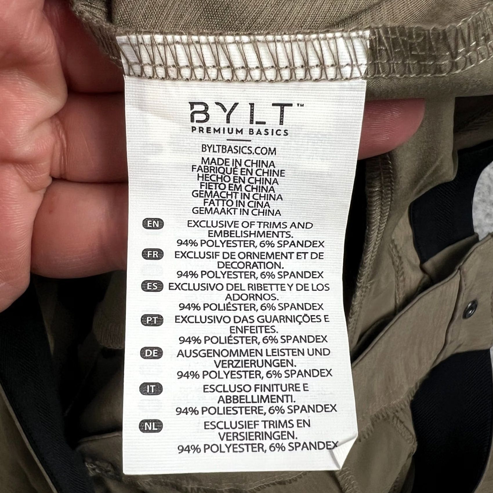 Vintage BYLT Kinetic Jogger Pants Beige 38x30 Mens Regular Tapered Stretch Active Tech Jogger Pants Size US 38 / EU 54 - 4 Thumbnail