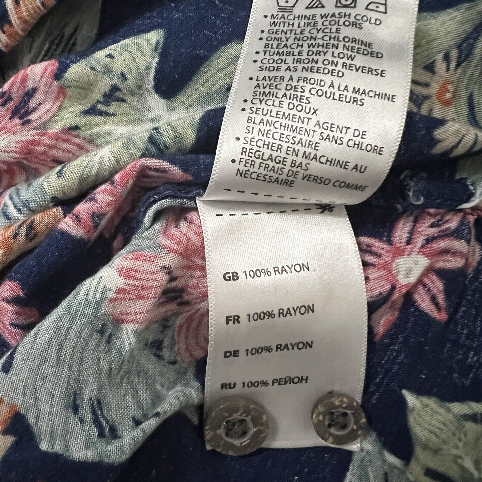 Other Island Passport Shirt Mens Sz 2XLT Short Sleeve Rayon Floral Size US XXL / EU 58 / 5 - 9 Thumbnail