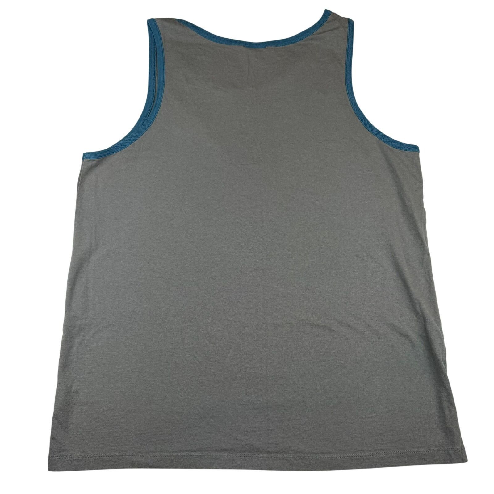 Oakley Vintage Oakley Tank Top Gray Blue Trim Men's Size Large Size US L / EU 52-54 / 3 - 2 Thumbnail