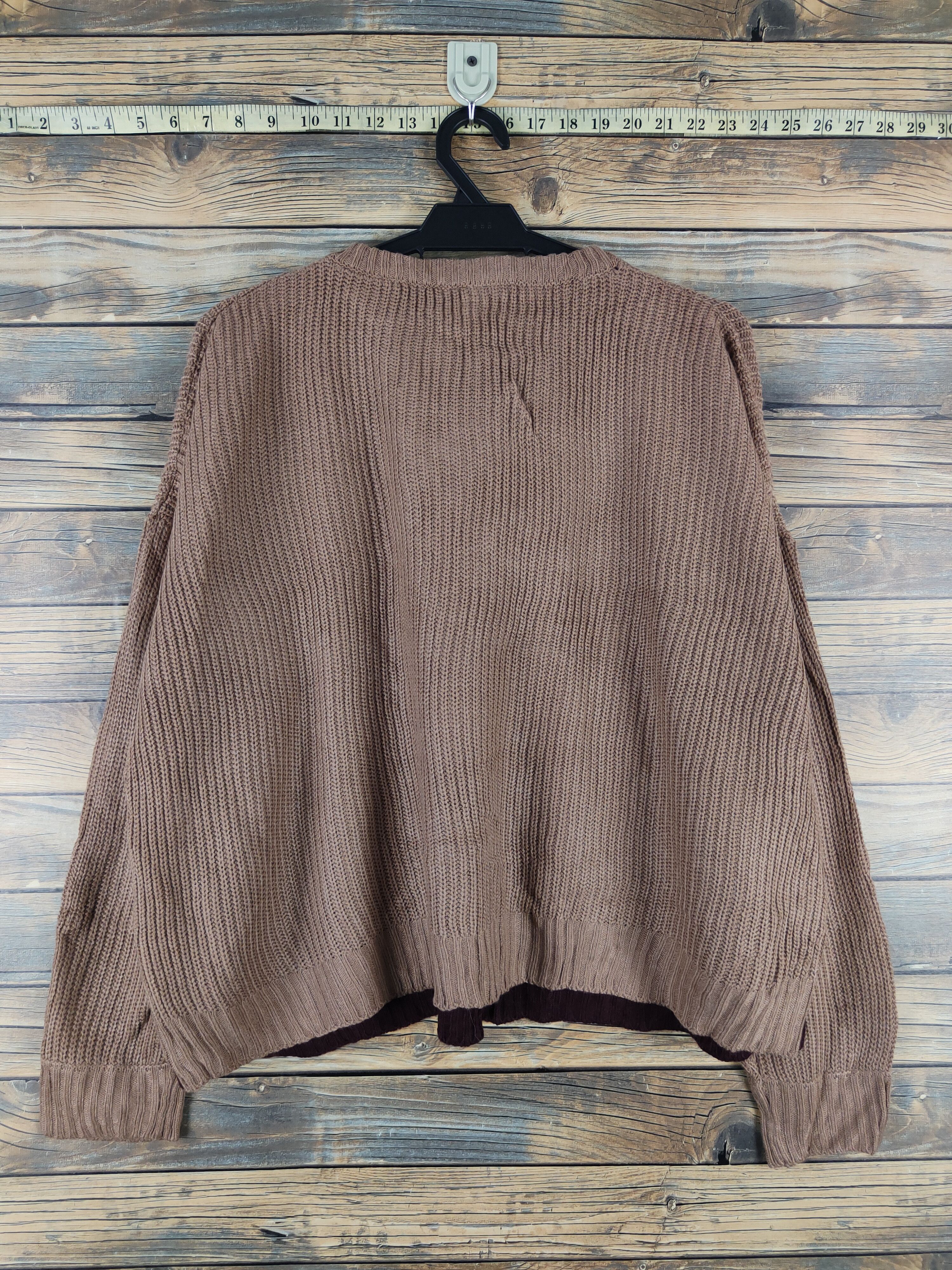 Vintage Saltanse Brown Knitwear sweatshirt baggie #W1476 Size M / US 6-8 / IT 42-44 - 7 Thumbnail
