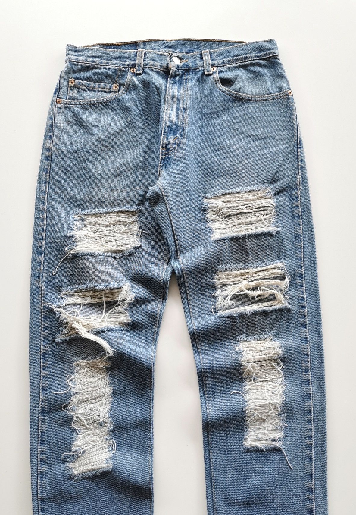 Levi's × Undercover Vintage Levis 505 Distressed Jeans Looklike Undercover Size US 32 / EU 48 - 7 Thumbnail