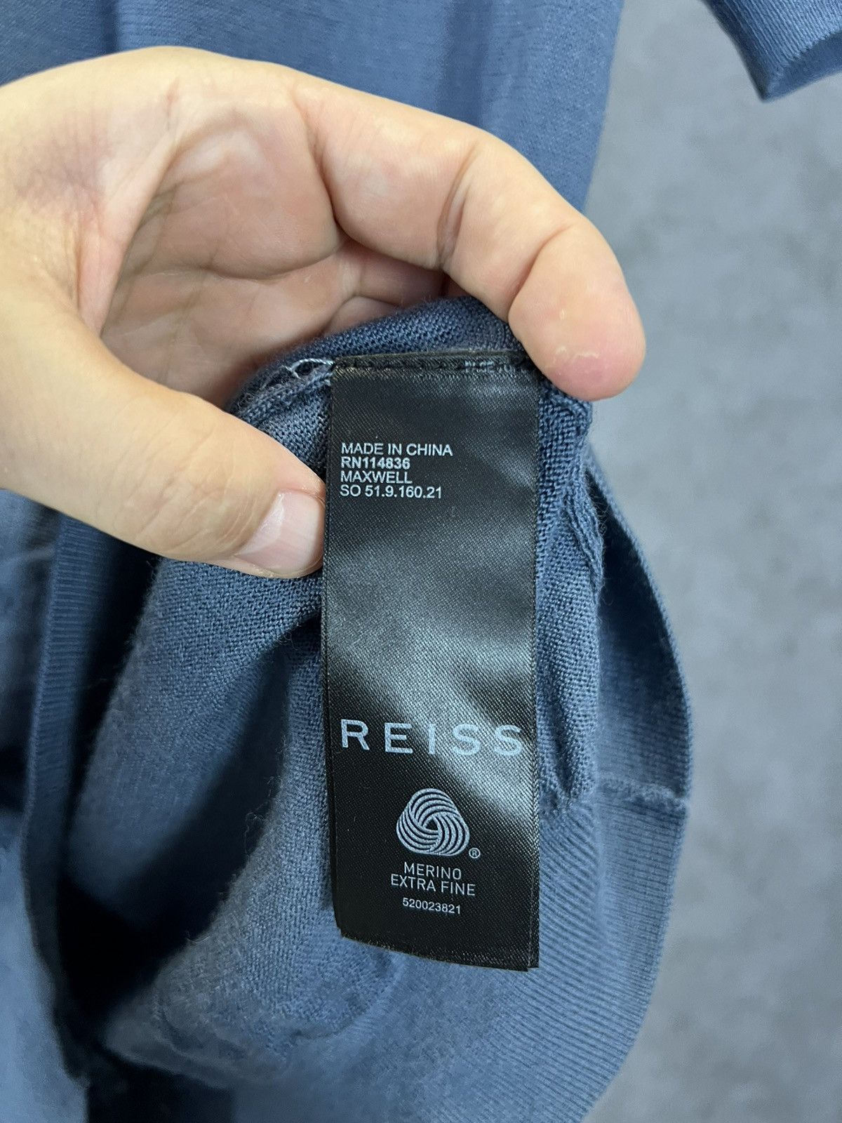 Reiss Reiss merino wool designer polo tee Size US M / EU 48-50 / 2 - 5 Thumbnail