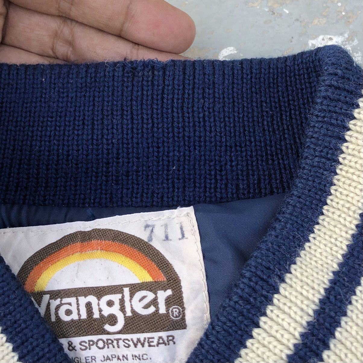 Wrangler Vintage 90s Wrangler Wool Leather Varsity Jacket Size US M / EU 48-50 / 2 - 16 Thumbnail