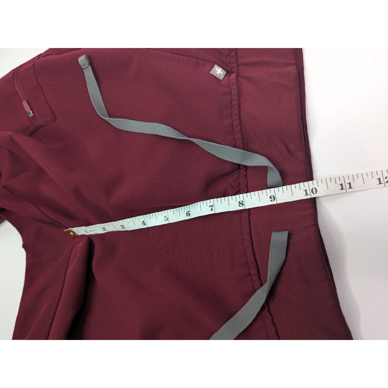 Vintage FIGS Zamora Jogger Scrub Pants Medium Burgundy Drawstring Stretch Nursing Womens Size US 31 - 5 Thumbnail