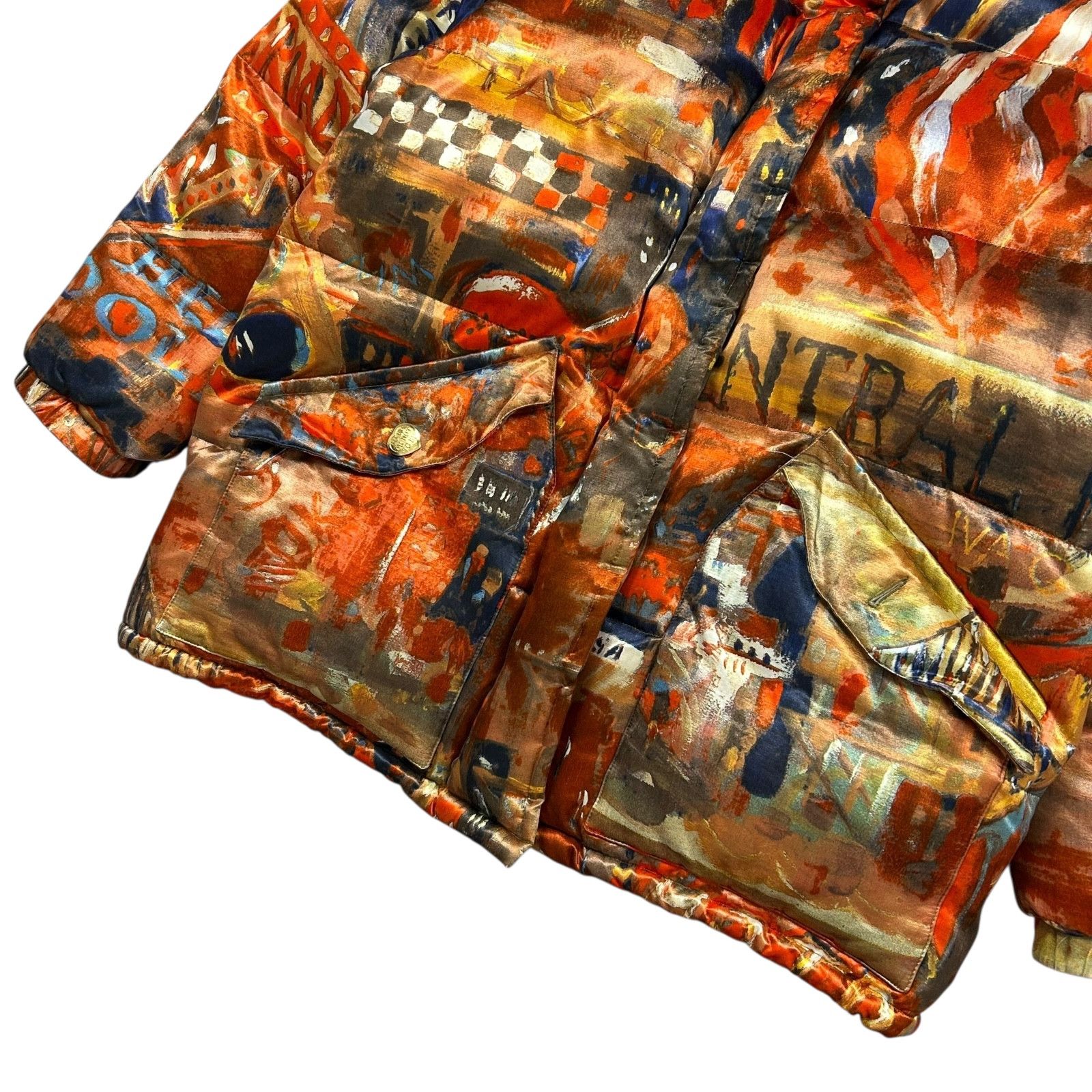 Iceberg VTG 90s CENTO CENTO ICEBERG PUFFER BOMBER JACKET ART SIZE 42 Size M / US 6-8 / IT 42-44 - 5 Thumbnail