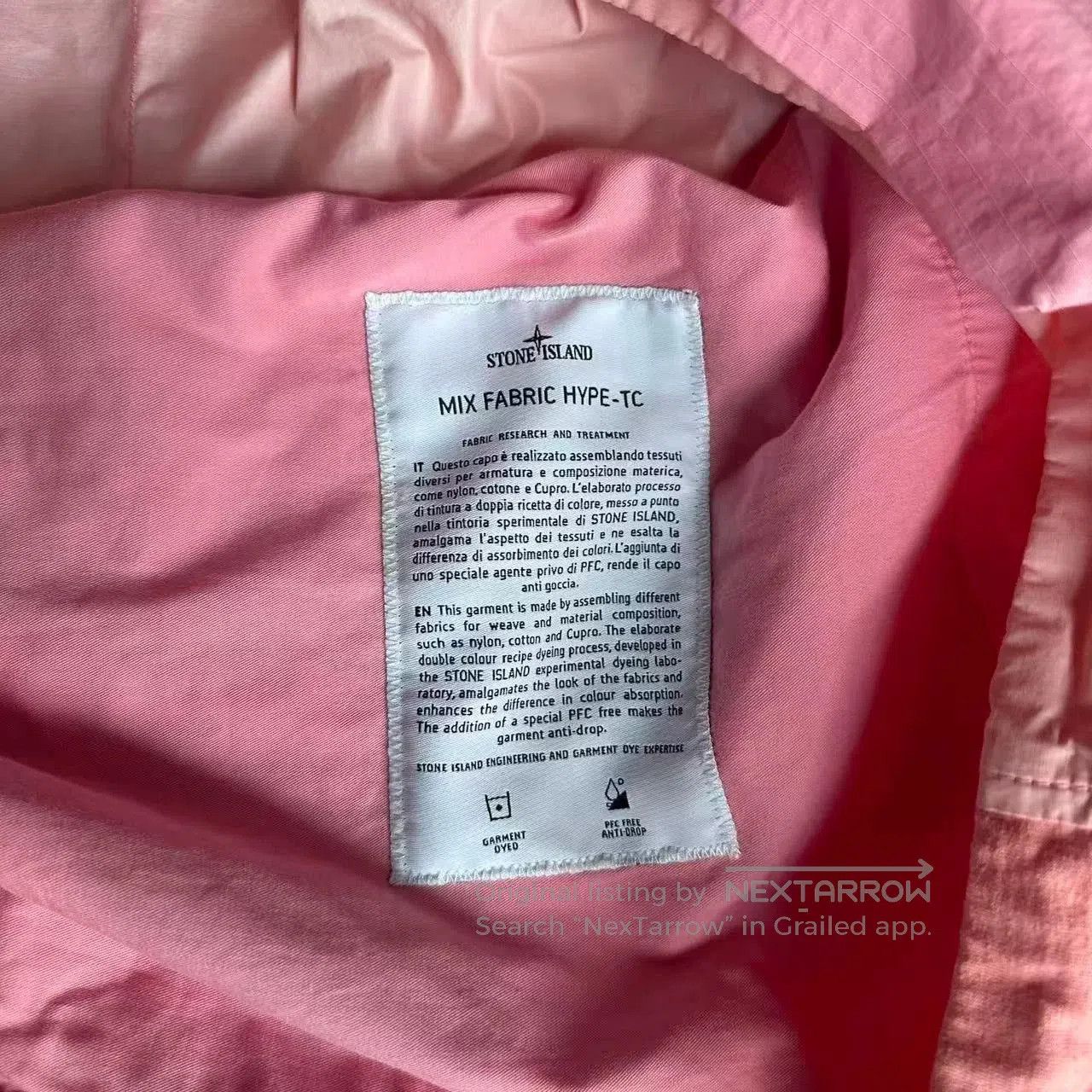 Stone Island stone island half-zip jacket in light pink. Size US L / EU 52-54 / 3 - 4 Thumbnail
