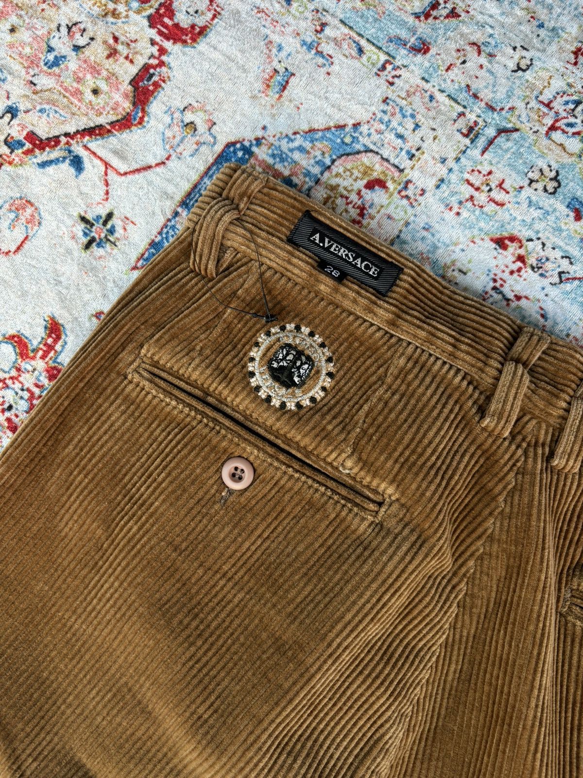 Versace × Vintage Vintage A.VERSACE Corduroy Pant Size US 29 - 4 Thumbnail