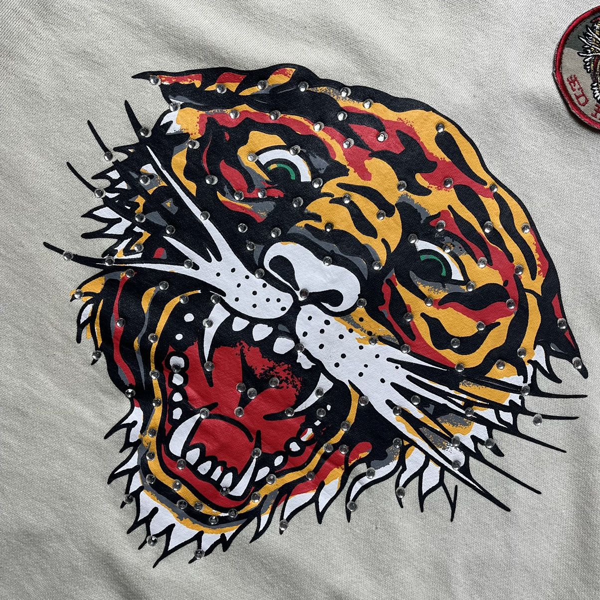 Ed Hardy × Vintage Vintage Ed Hardy hoodie big logo tiger rare size : Xl , XxL Size US XL / EU 56 / 4 - 4 Thumbnail