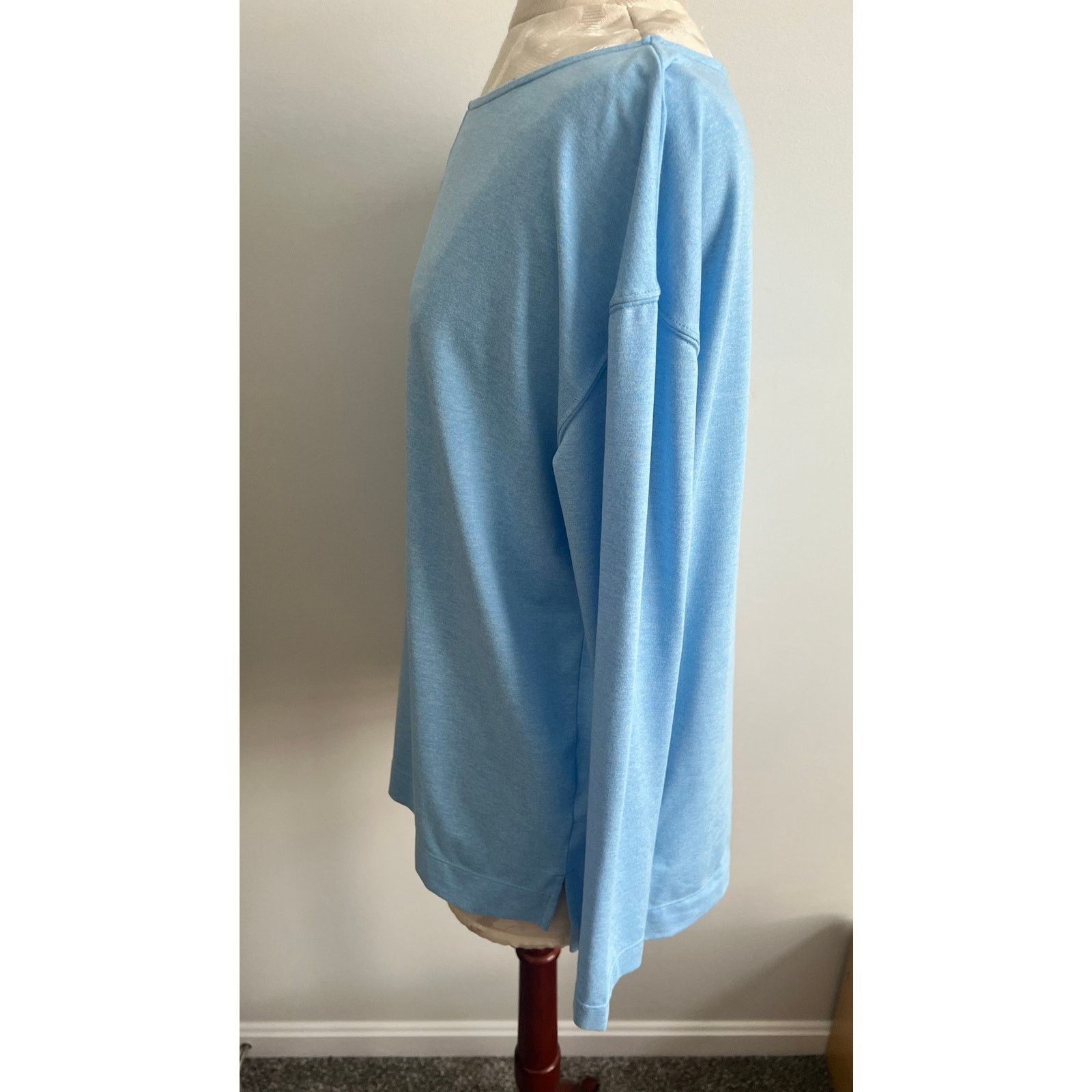 Lilly Pulitzer Lilly Pulitzer Baby Blue Casual Long Sleeve Blouse Medium Size M / US 6-8 / IT 42-44 - 2 Thumbnail