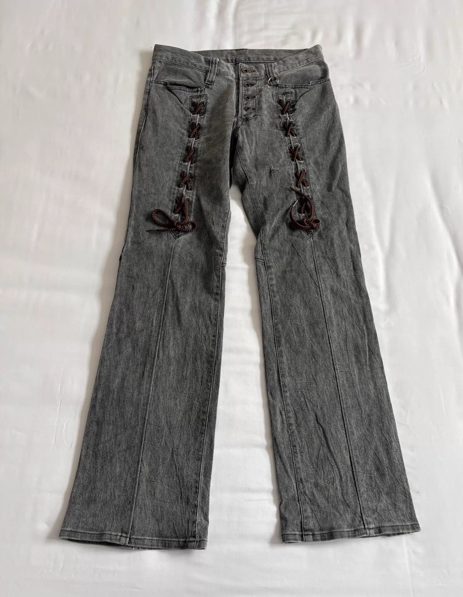 Nicole Club Vintage Japanese Nicole Club Tie Strap Denim Jeans 76/99 Size 26" / US 2 / IT 38 - 1 Thumbnail