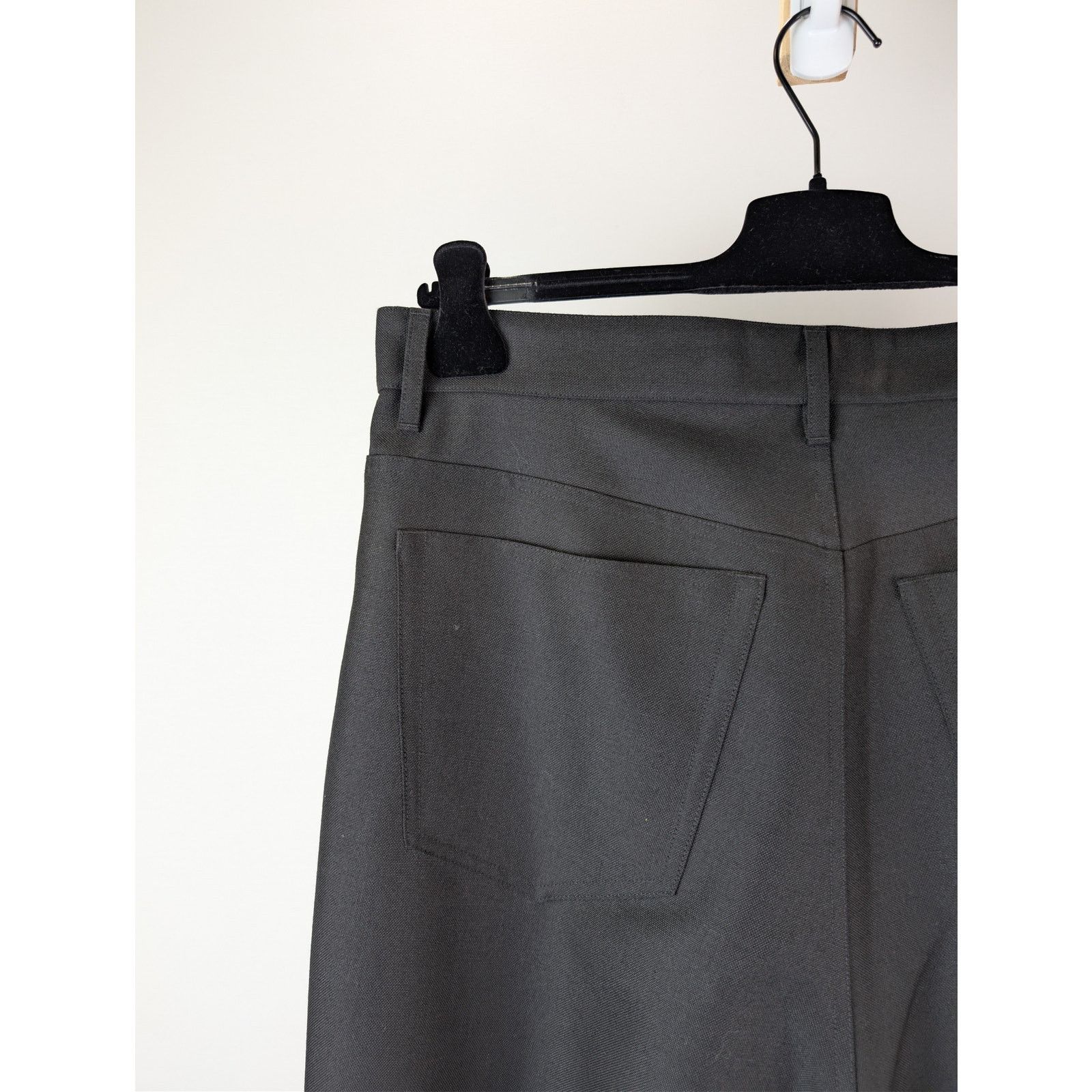 Balenciaga o1rshd1 Stretch Virgin Wool 5 Pocket Baggy Pants in Black Size US 34 / EU 50 - 15 Thumbnail