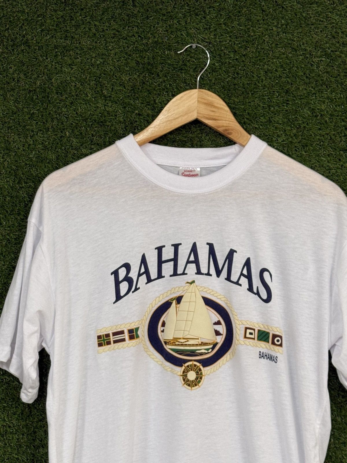 Vintage Vintage Bahamas Island Caribbean Ocean Beach Puff Print Tee Size US L / EU 52-54 / 3 - 2 Thumbnail