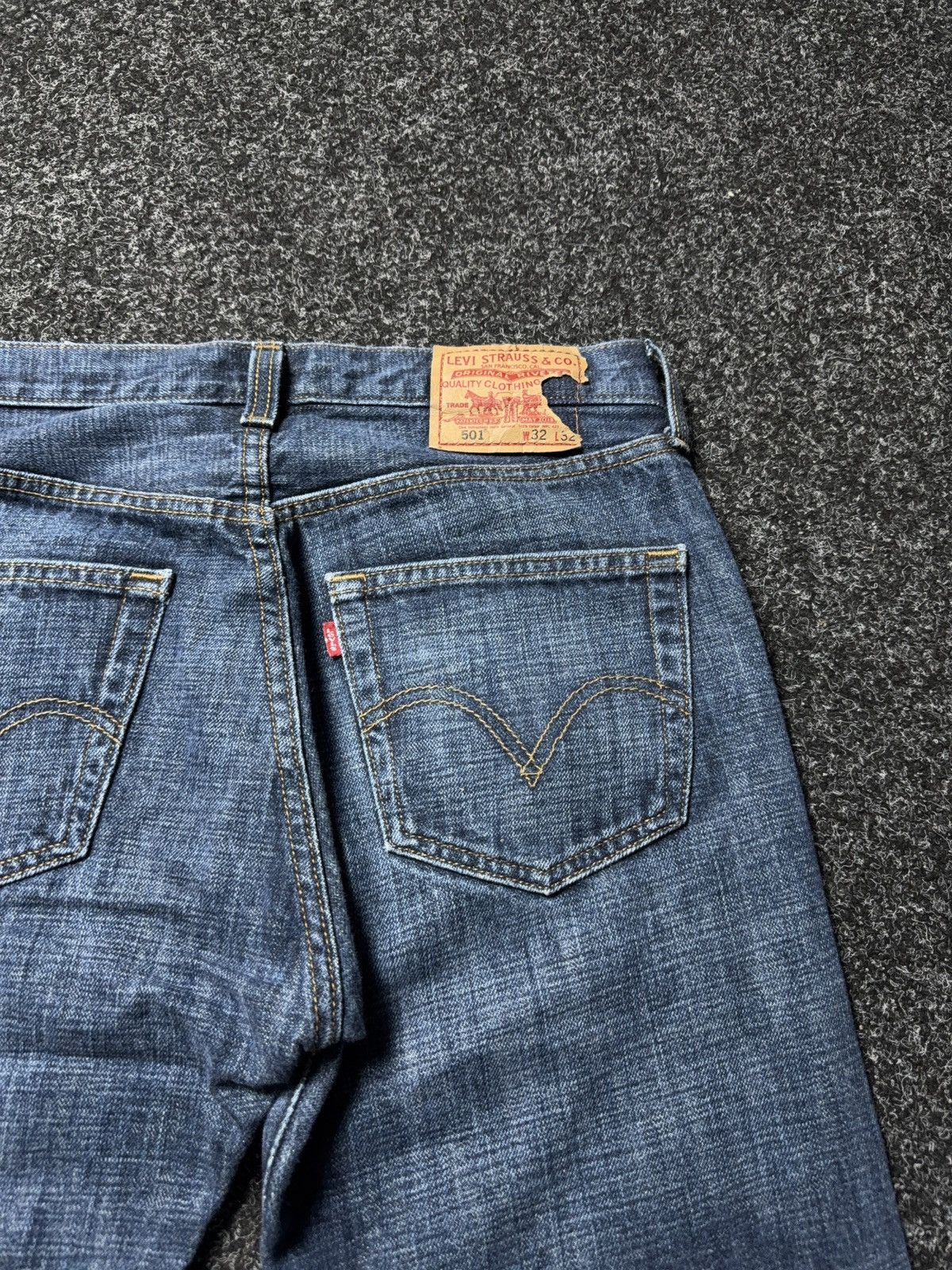 Levi's Levi’s Western Cowboy USA 501 Button Straight Jeans W31 L30 Size US 31 - 14 Thumbnail