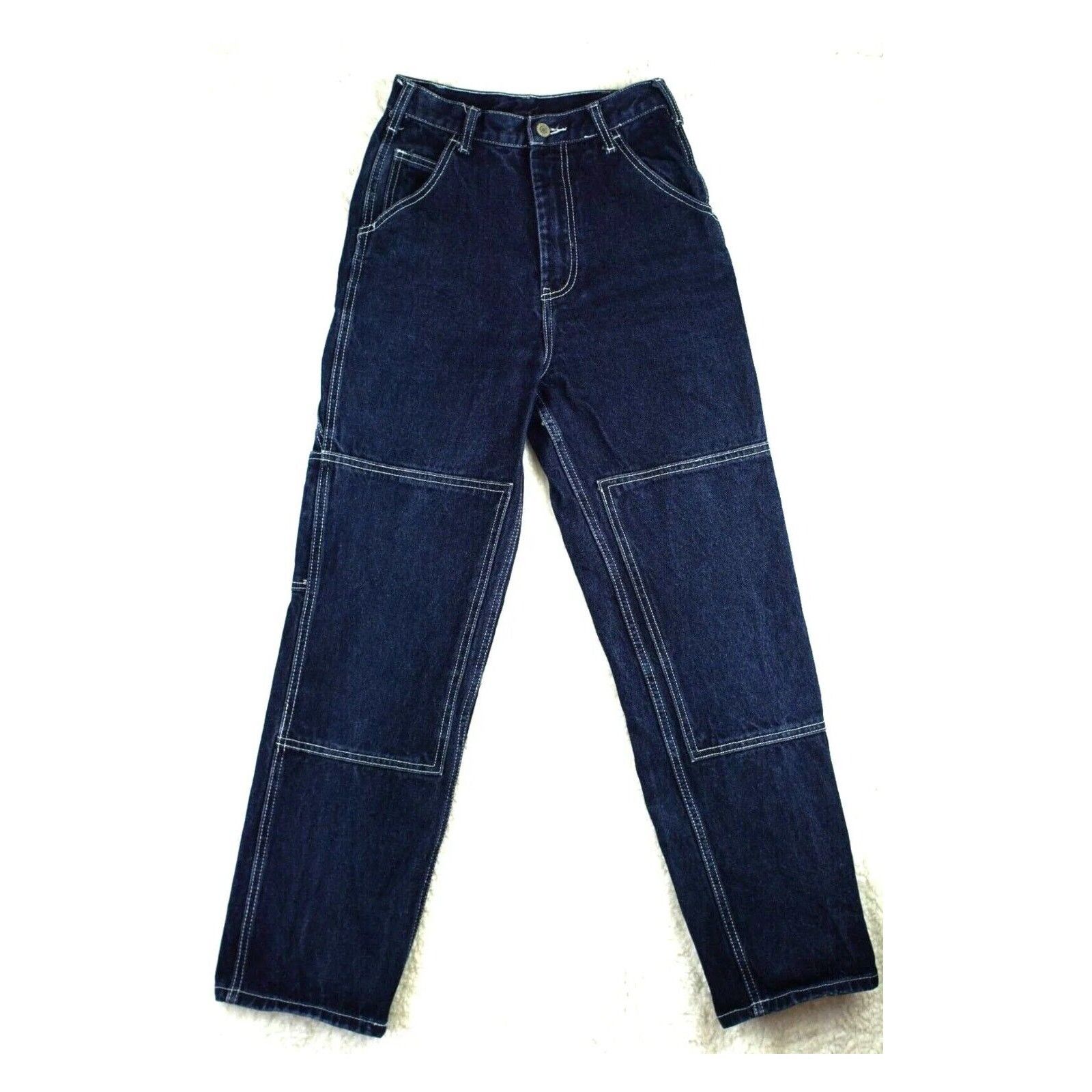 Brandy Melville Brandy Melville Blue Ariana High Waist Loose Carpenter Jeans Size 27" / US 4 / IT 40 - 1 Thumbnail