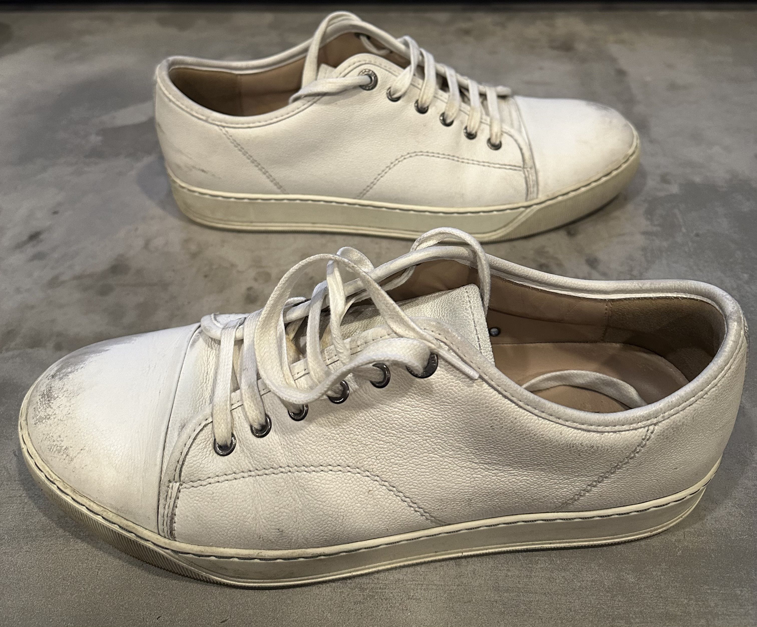 Lanvin Lanvin White DBB1 Toecap Sneakers Size US 9 / EU 42 - 3 Thumbnail