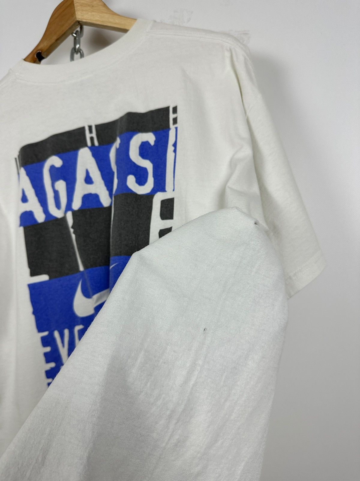 Nike 90s Vintage Nike Andre Agassi Graphic T Shirt Size US XL / EU 56 / 4 - 15 Thumbnail