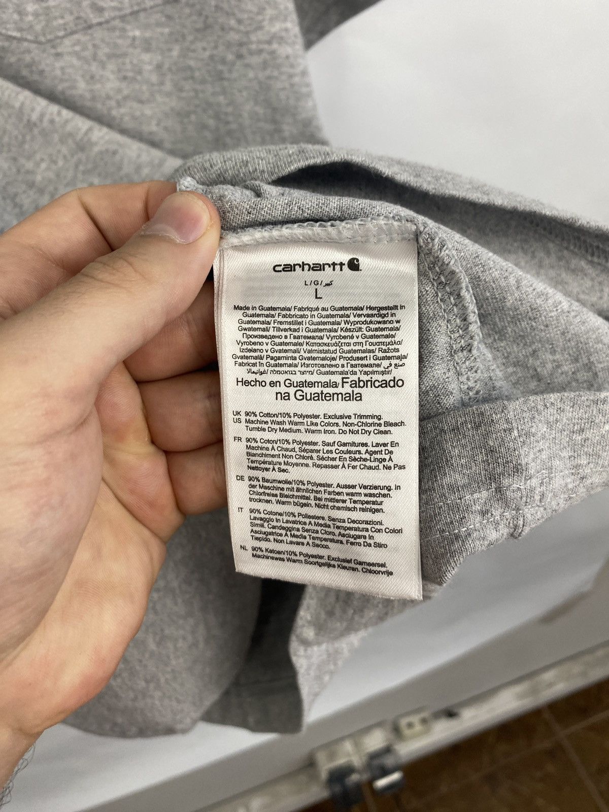 Carhartt 🇺🇸 Vintage Y2K Carhartt Box Logo T-Shirt Rare Retro Hype Size US L / EU 52-54 / 3 - 6 Thumbnail