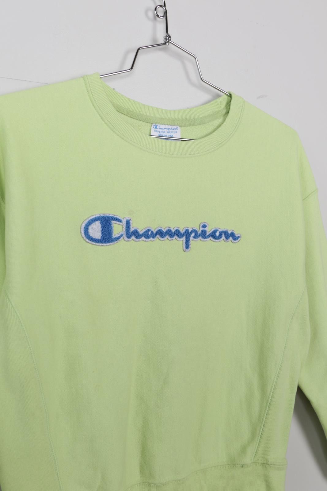 Champion 90's Champion Chenille Logo Crewneck Size M / US 6-8 / IT 42-44 - 3 Thumbnail