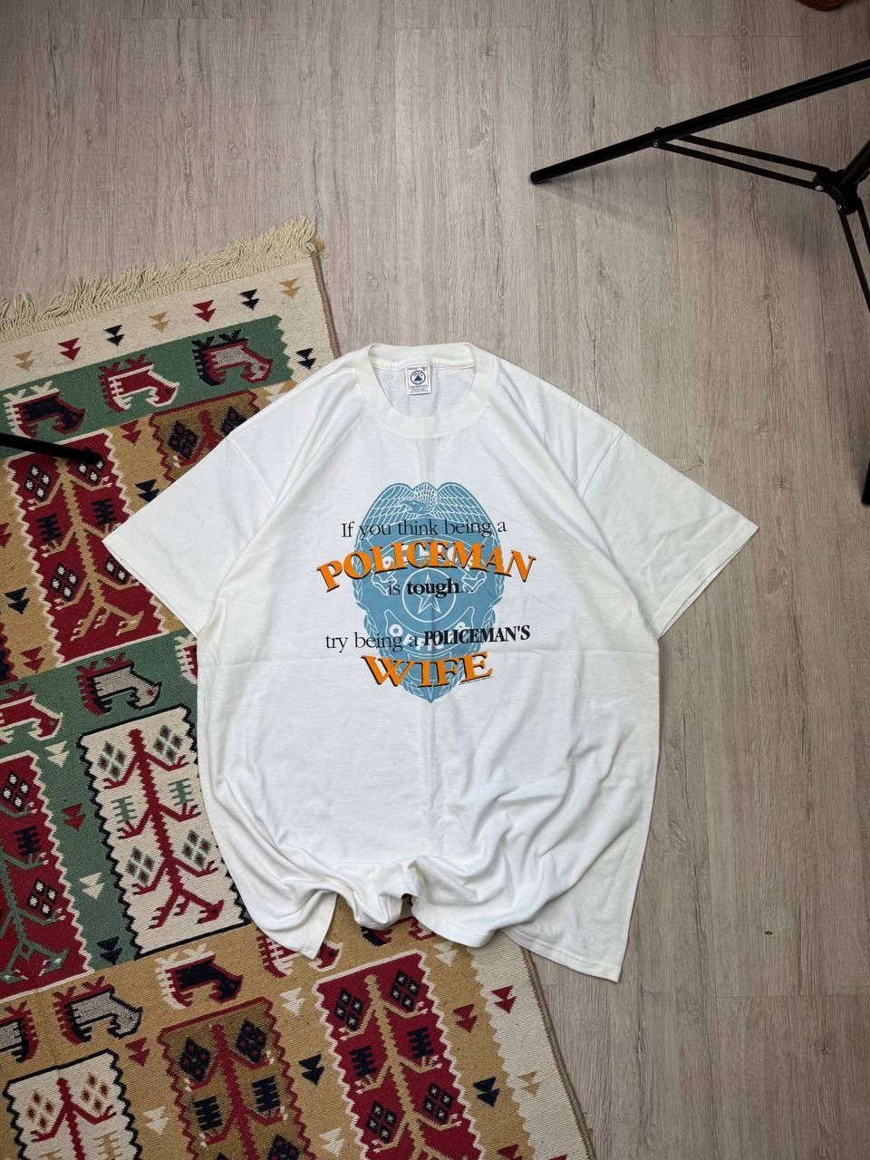 Delta × Vintage Vintage Delta Policeman 1997 Rare Tee T shirt Size US XL / EU 56 / 4 - 1 Thumbnail