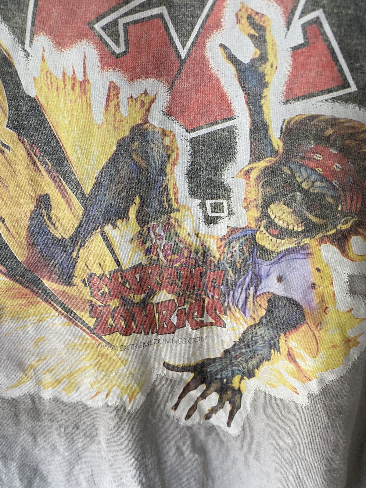 Powell Peralta 2003 Extreme Zombie Fire flame skull skate Graffiti punk Size US M / EU 48-50 / 2 - 5 Thumbnail