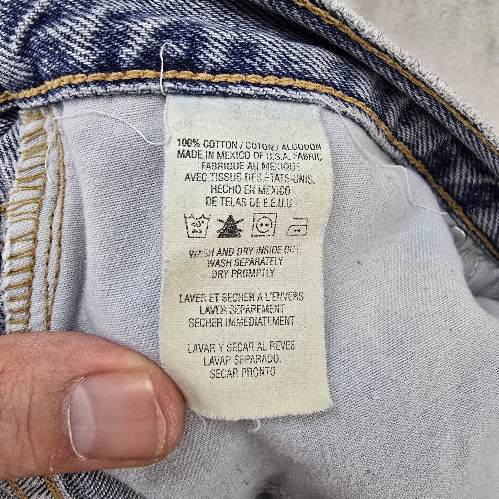 Tommy Hilfiger Vintage Tommy Hilfiger Jeans 40x24 Blue Cropped Baggy Y2K Size US 40 / EU 56 - 9 Thumbnail