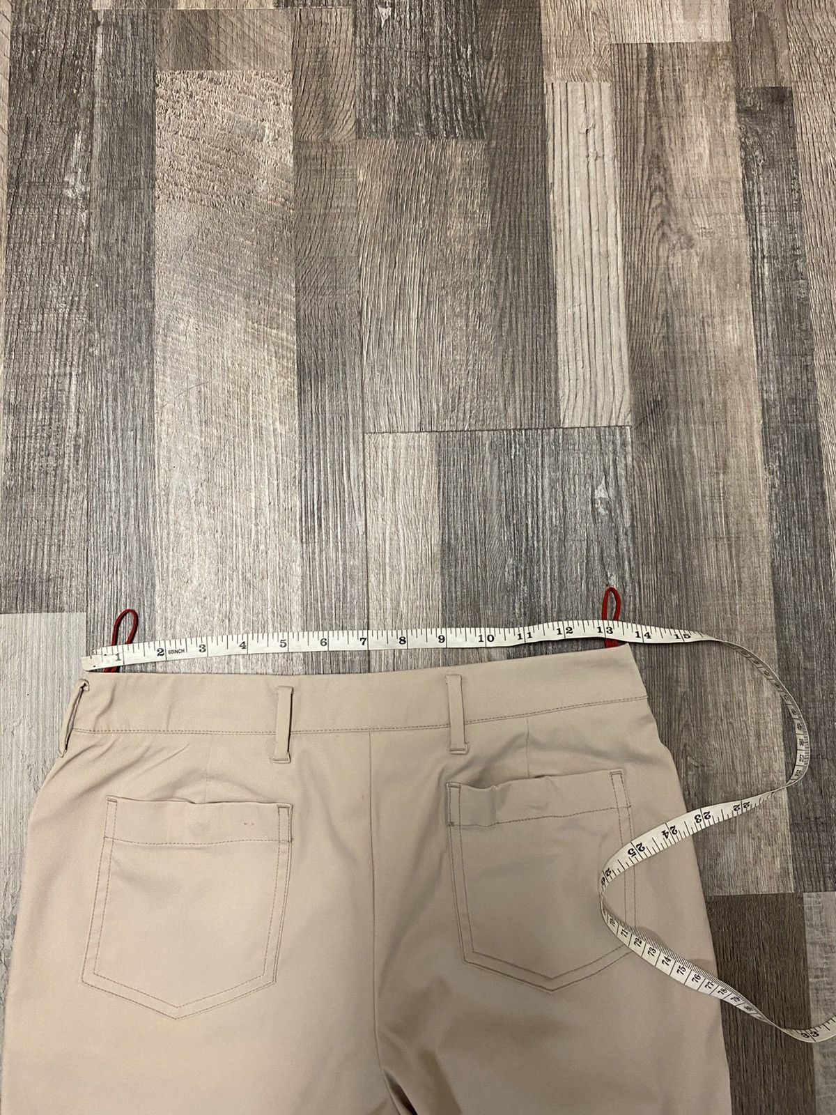 Prada Prada Linea Rossa Trousers Khaki Pants Red Tab Rare Size US 26 / EU 42 - 13 Thumbnail