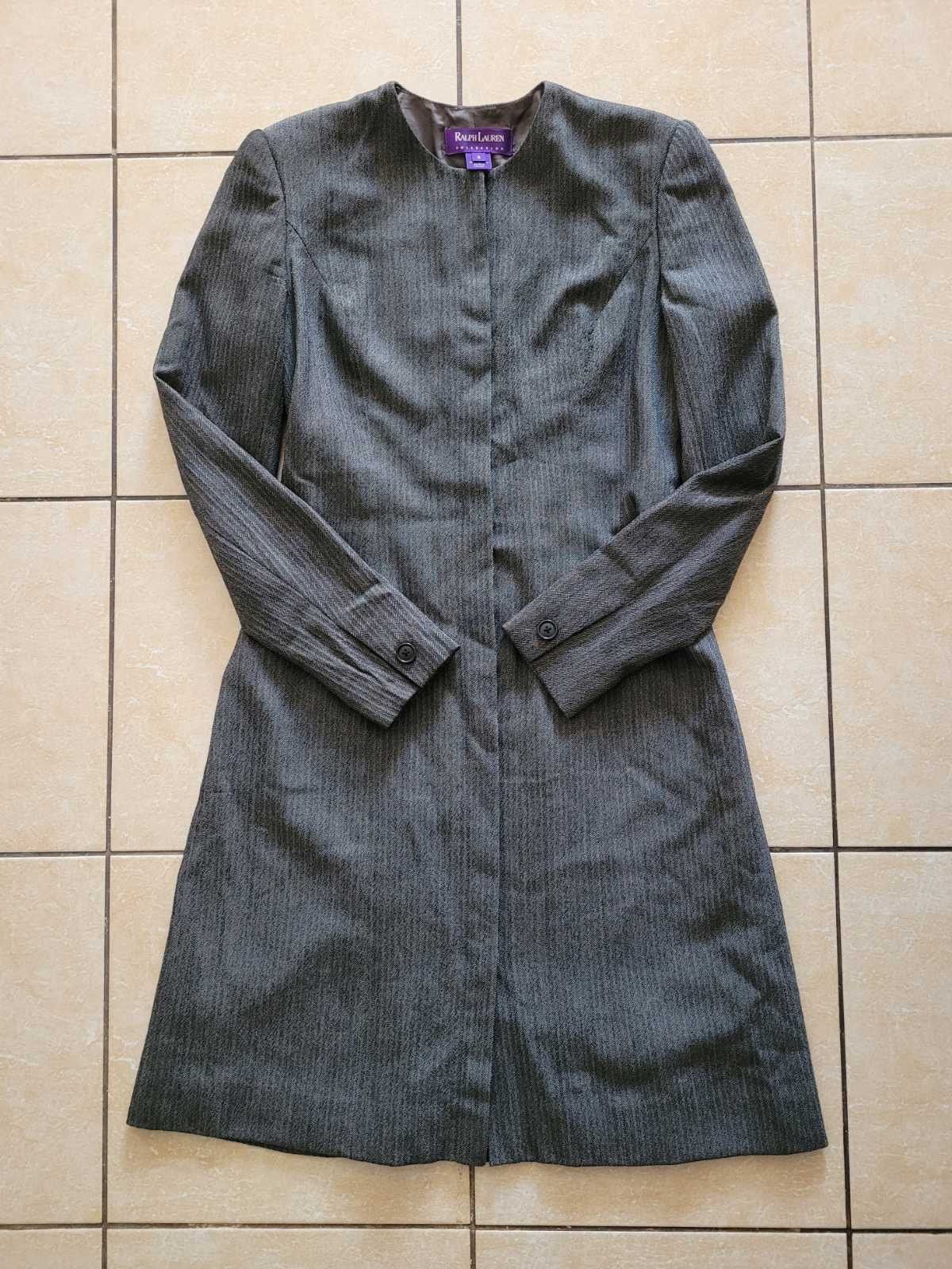 image of Ralph Lauren Purple Label Vintage Ralph Laurent Purple Label Wool Dress in Grey, Women's (Size Smal