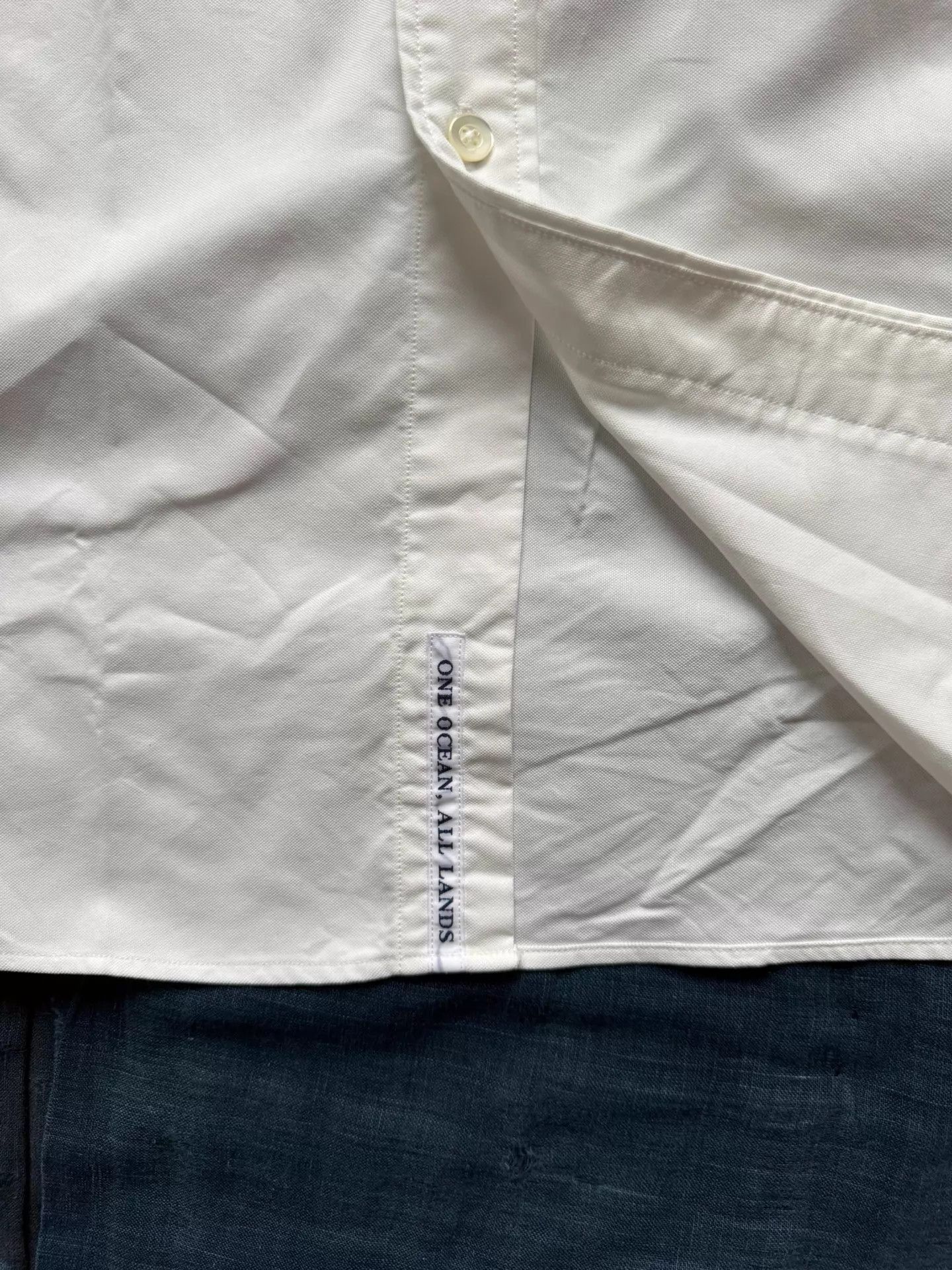 Nanamica NANAMICA Button Down Wind Oxford Shirt White L Size US L / EU 52-54 / 3 - 6 Thumbnail