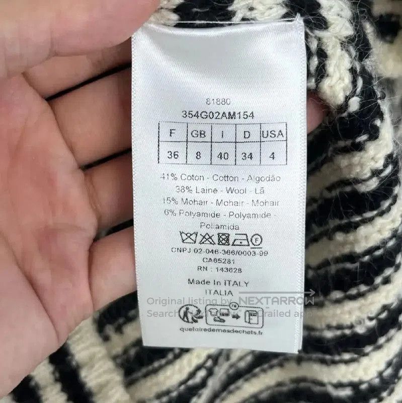 Dior Dior Striped Cotton Cardigan for Women . Size M / US 6-8 / IT 42-44 - 5 Thumbnail