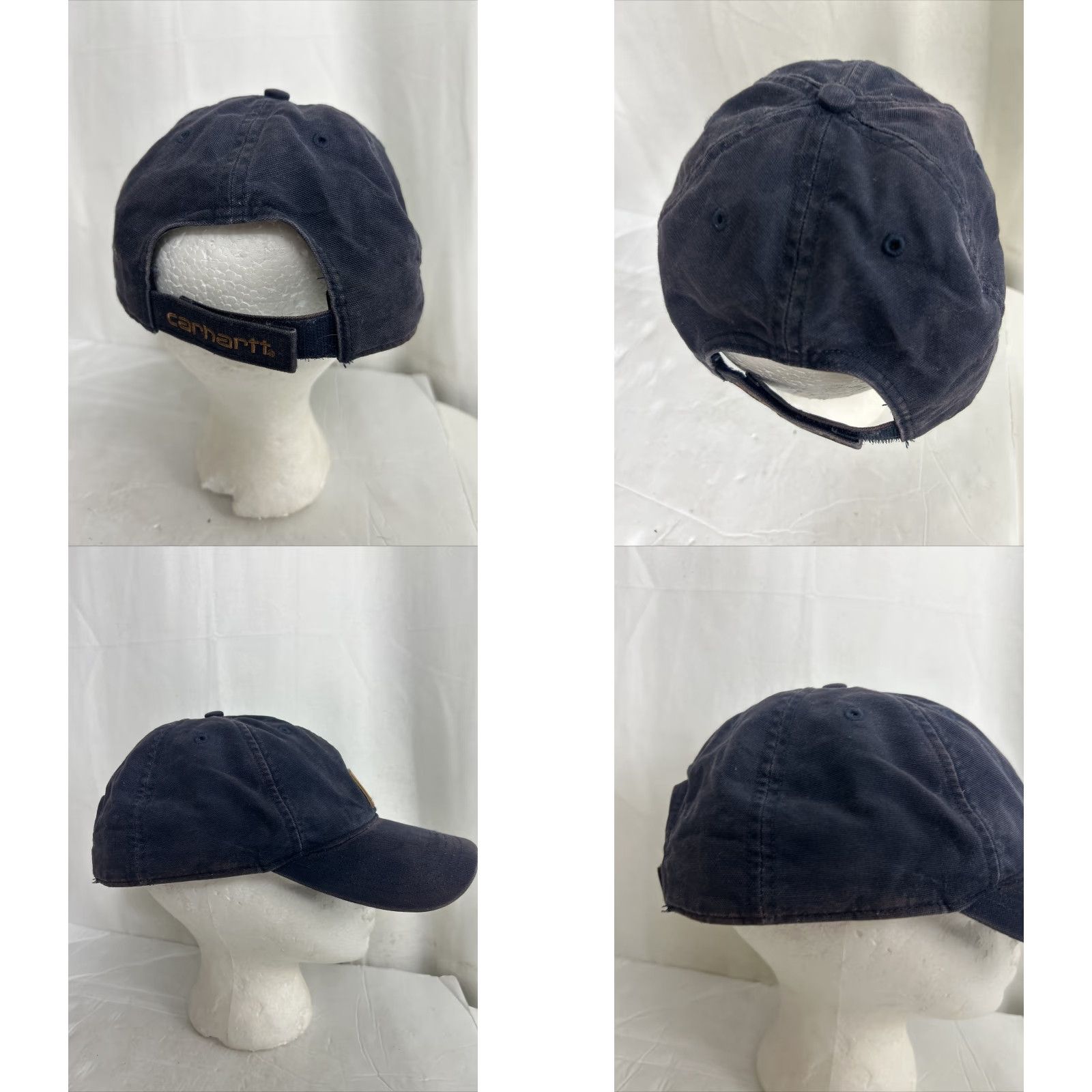 Carhartt VINTAGE Carhartt Blue Hat Cap Baseball Adjustable Cotton Canvas Strap Patch Logo Ballcap Men Size ONE SIZE - 8 Thumbnail