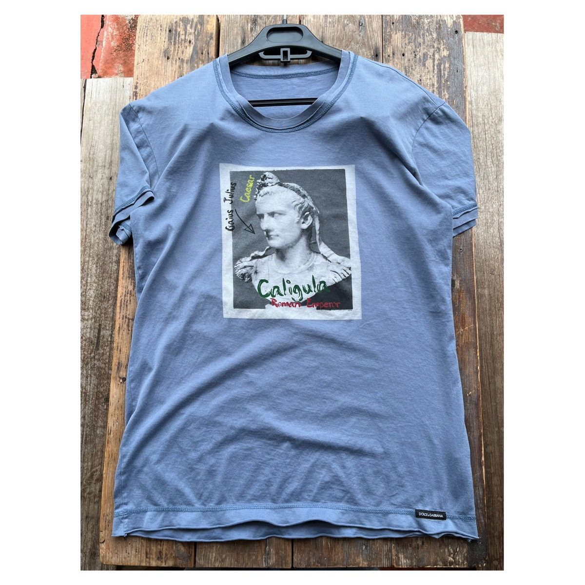 DOLCE&GABBANA Julius CeasarプリントTシャツ Dolce & Gabbana × Vintage Dolce&Gabbana Julius Cesar t-shirt