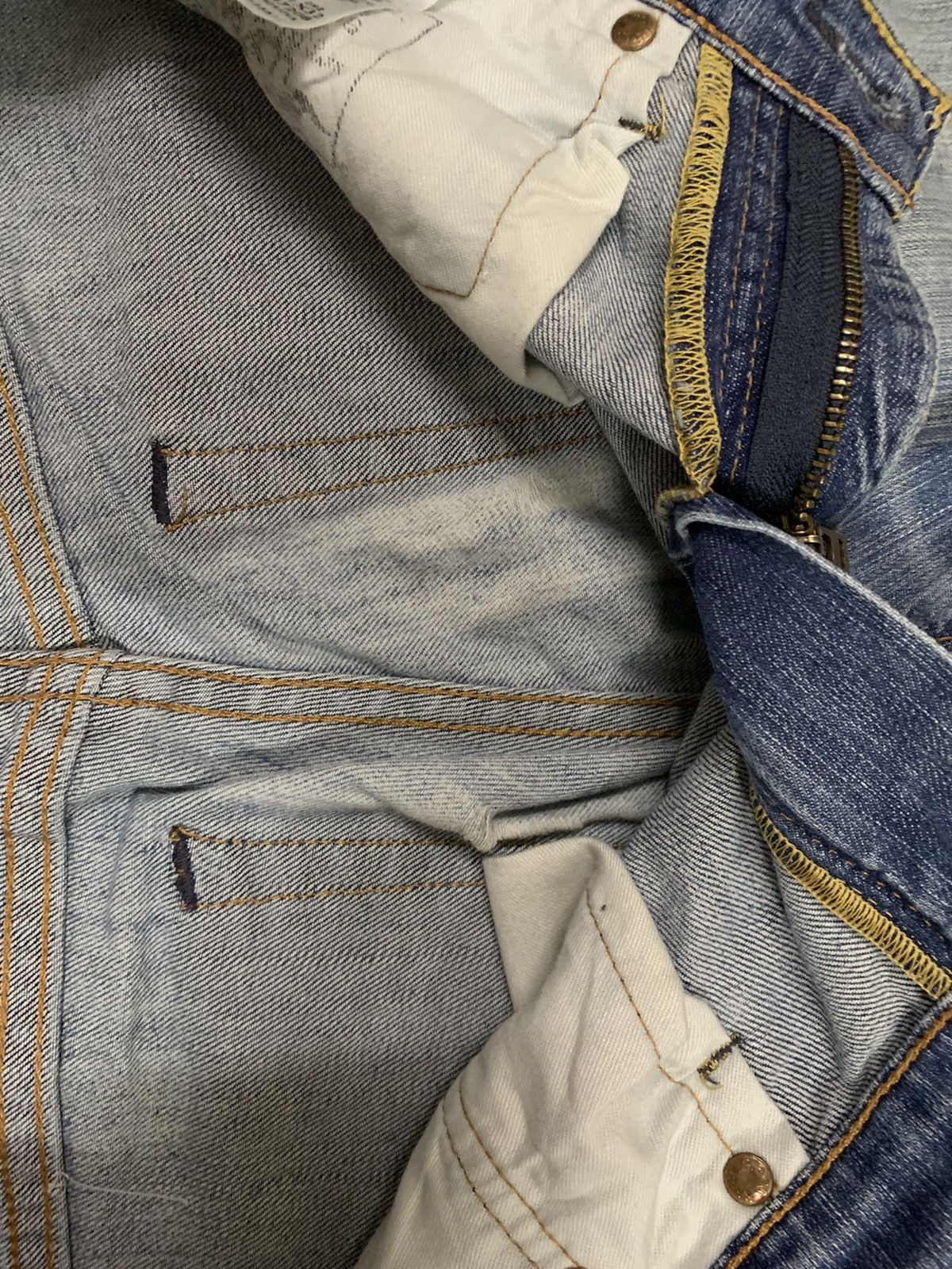Levi's Vintage Clothing Vintage Y2K Levis 511 Blue Washed Distressed Grunge Jeans Size US 32 / EU 48 - 19 Thumbnail