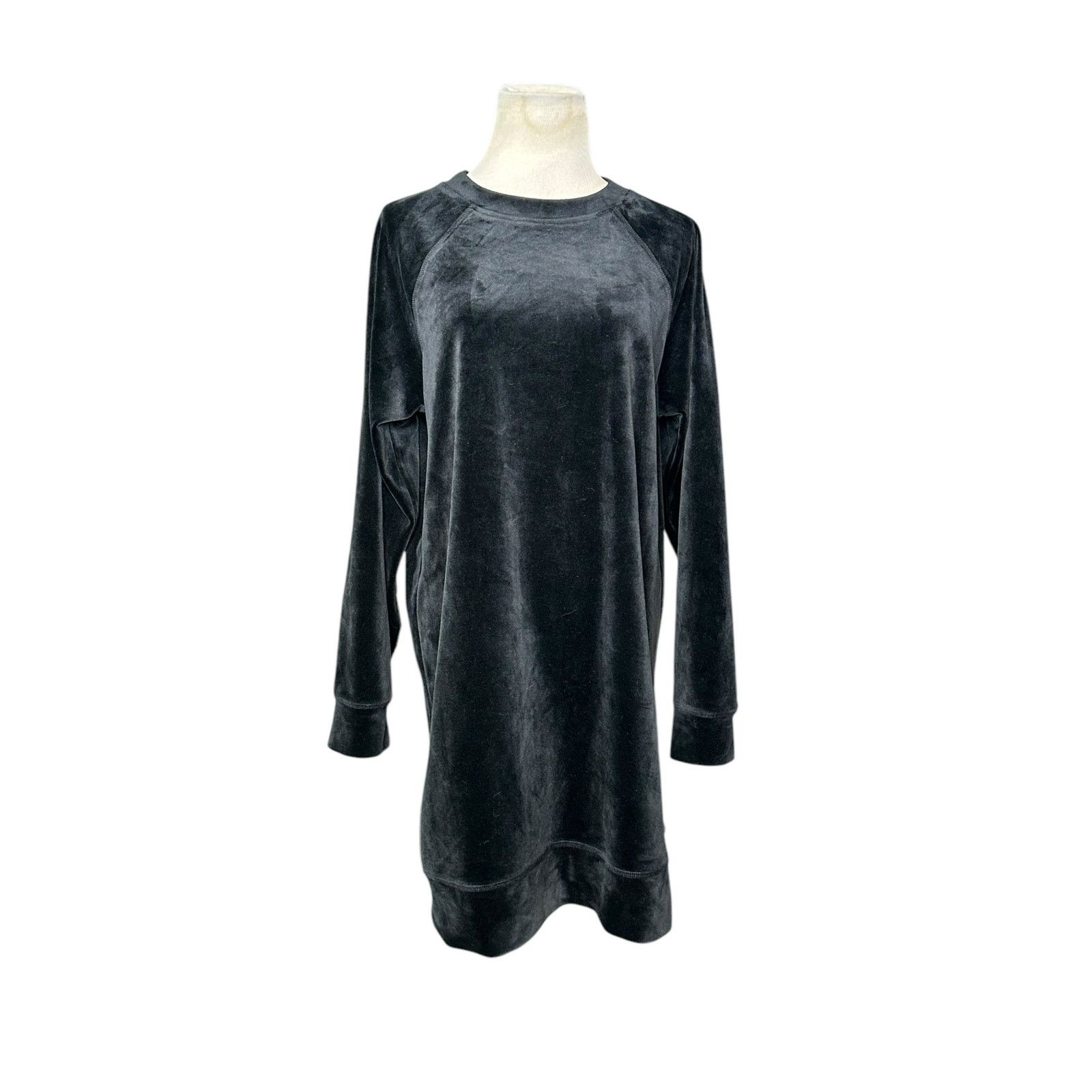DKNY DKNY black velvet long sleeves mini t shirt dress size XS Size XS / US 0-2 / IT 36-38 - 16 Thumbnail