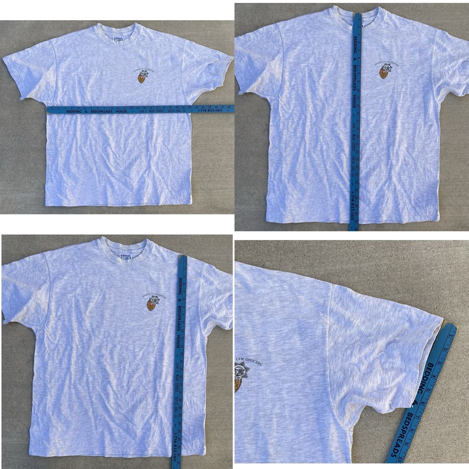 Hanes VINTAGE Hanes San Diego County T Shirt Single Stitch XL Gray Cotton Graphic Print Mens California 90s Size US XL / EU 56 / 4 - 10 Thumbnail
