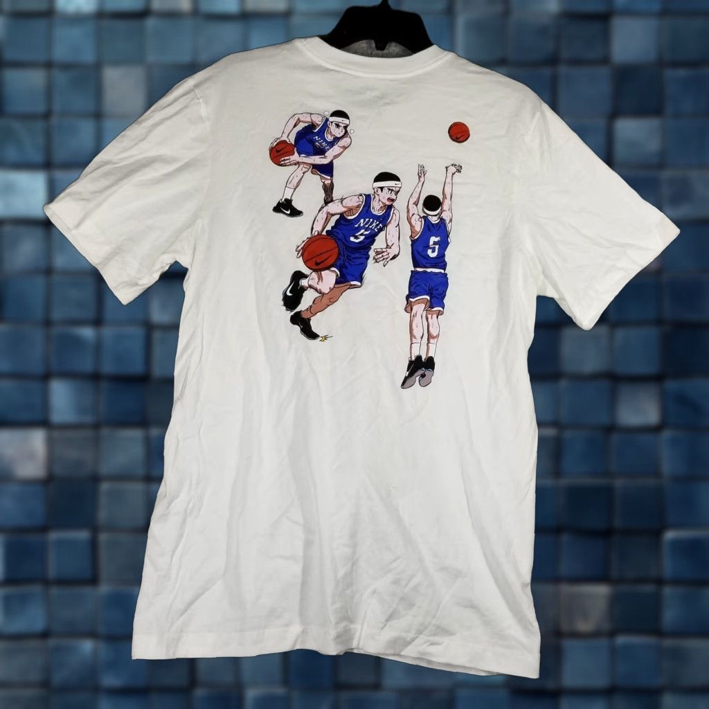 Nike VINTAGE? No. Nike Shirt Mens Small White The Nike Tee Basketball Anime Graphic Size US S / EU 44-46 / 1 - 1 Thumbnail