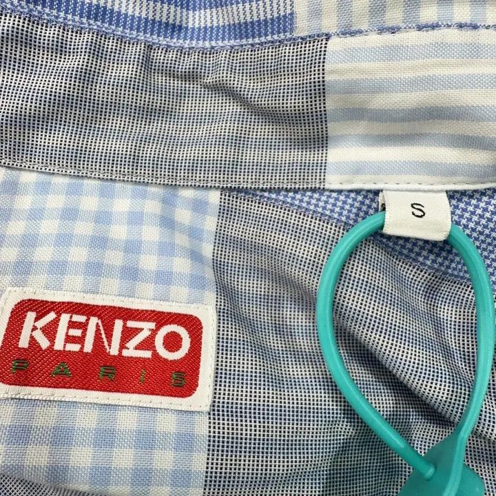 Kenzo Kenzo Check Pattern Oversized Long Sleeve Shirt -2507 Size US S / EU 44-46 / 1 - 2 Thumbnail