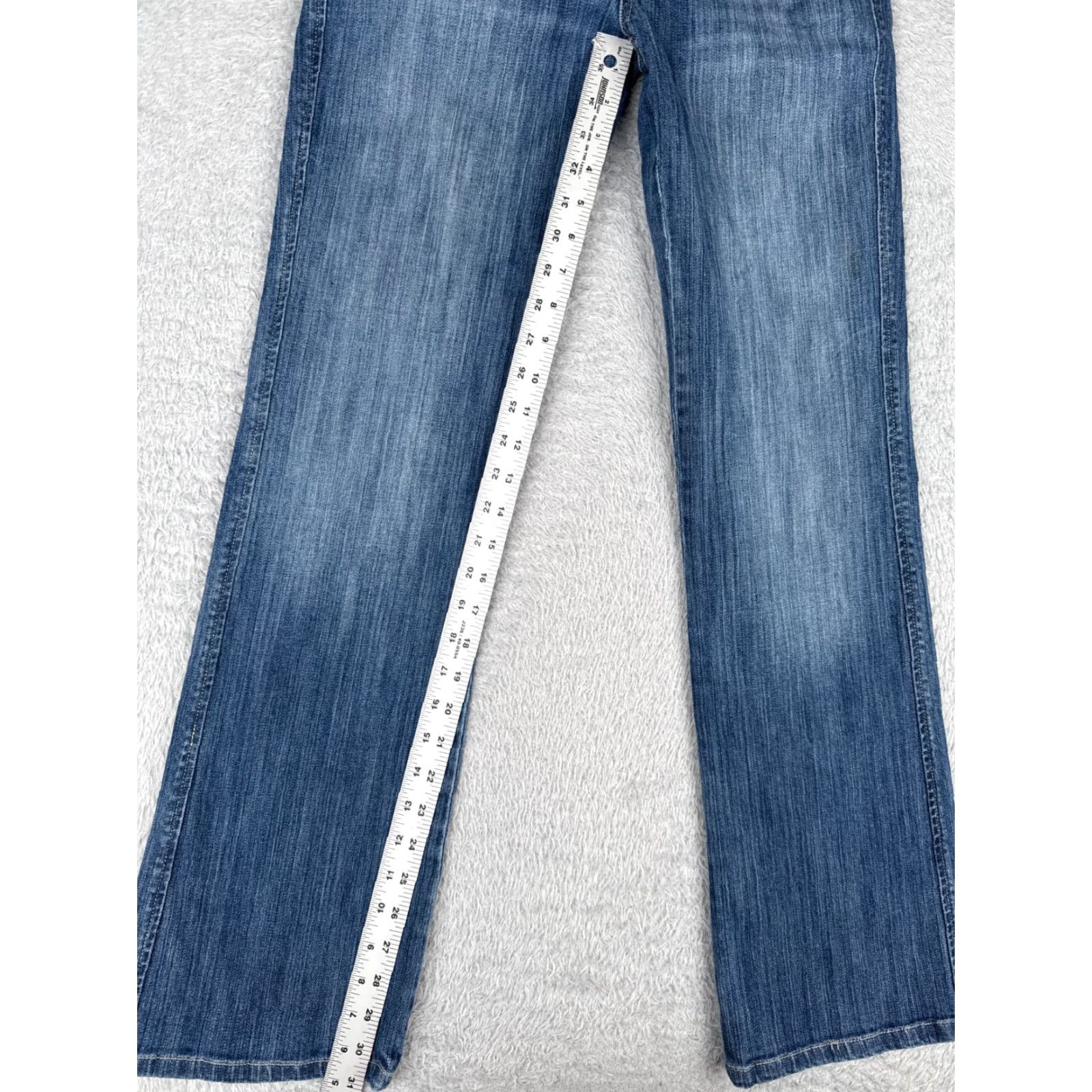 White House Black Market WHITE HOUSE BLACK MARKET Bootcut Jeans Womens 4 Blue Denim Embroidered 5-Pocket Size 27" / US 4 / IT 40 - 7 Thumbnail