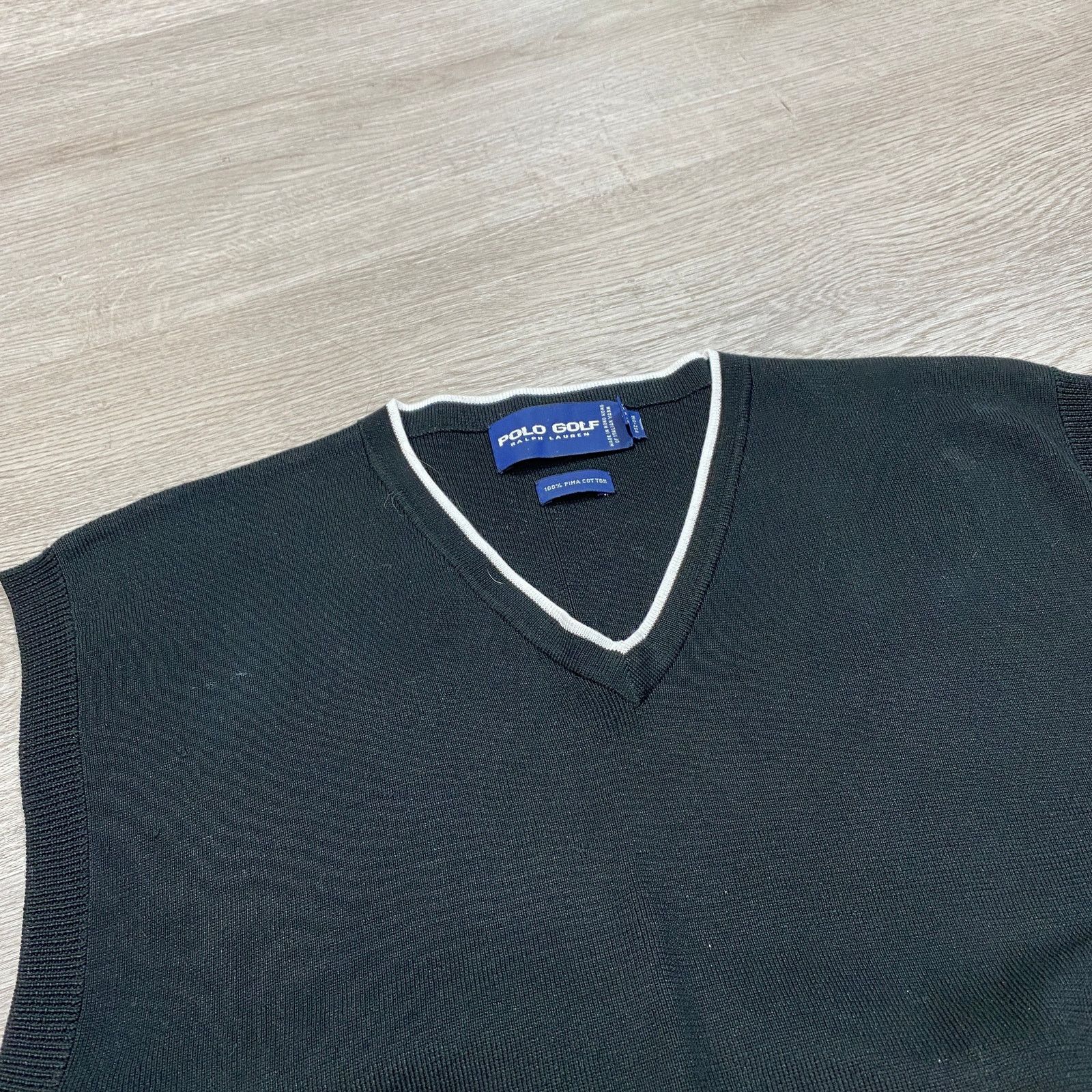 Polo Ralph Lauren × Vintage Polo Golf Ralph Lauren Pima Sweater Vest XL Italian Yarn Size US XL / EU 56 / 4 - 7 Thumbnail