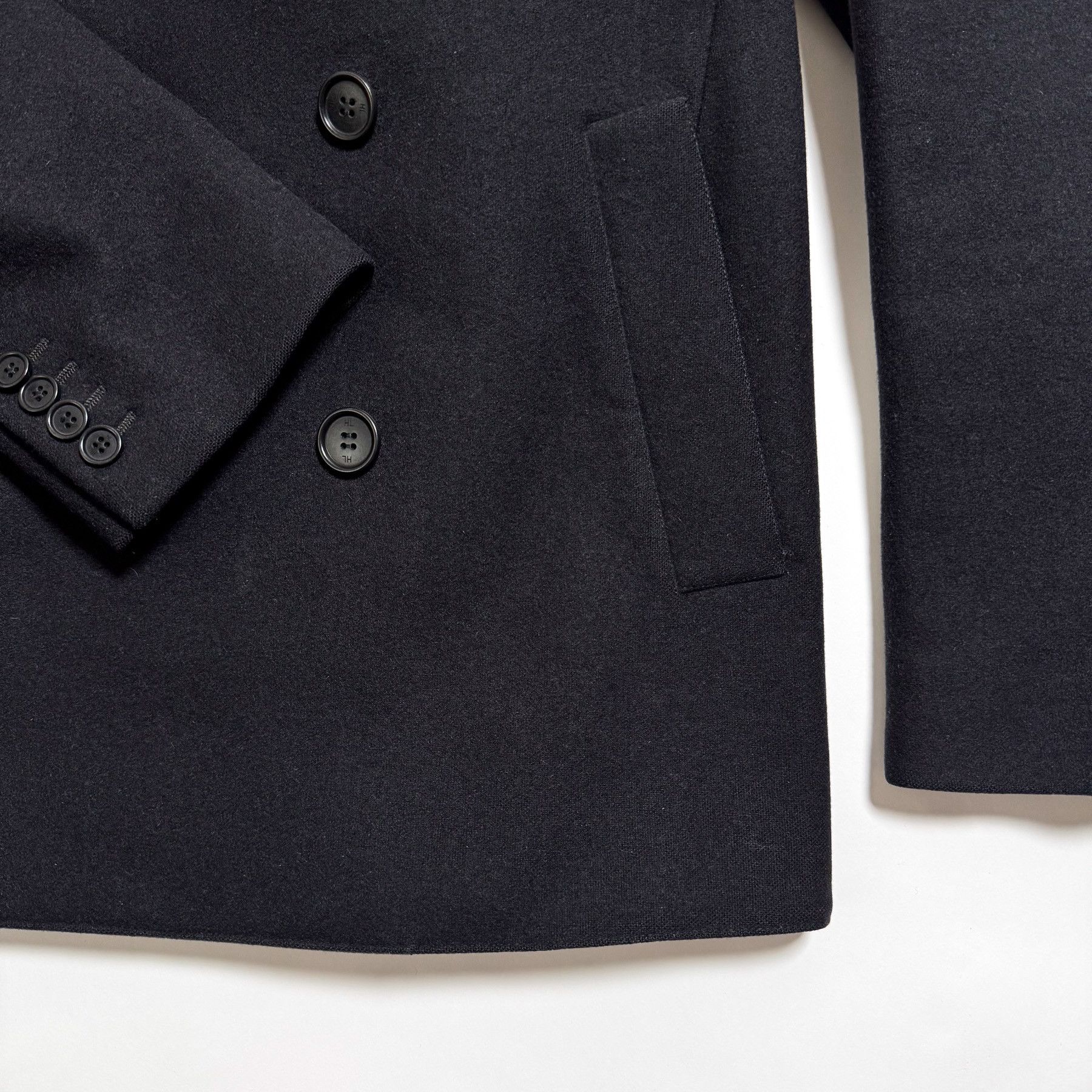 Helmut Lang HELUT LANG PEA COAT 48 BLACK Size US M / EU 48-50 / 2 - 5 Thumbnail
