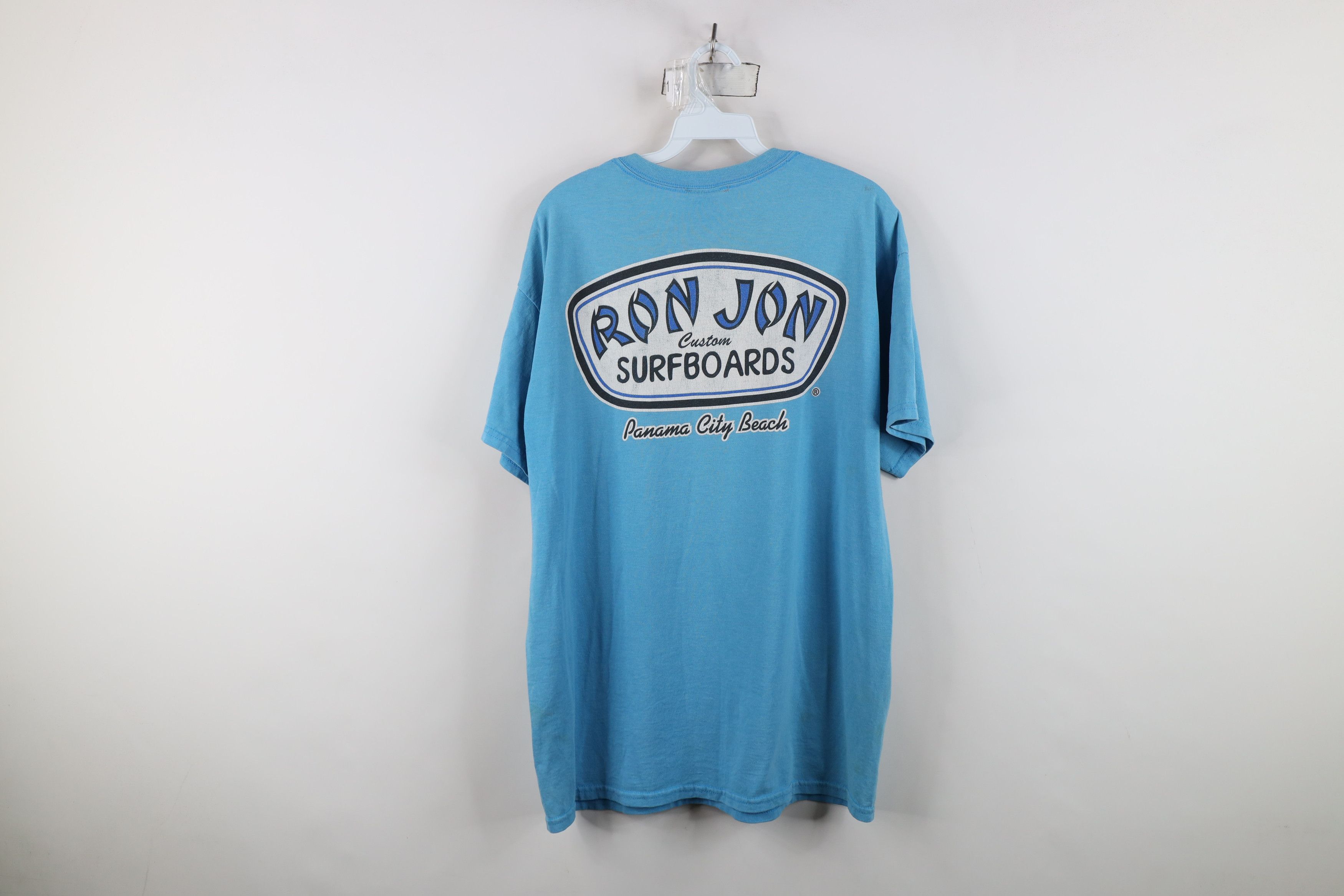 Vintage Vintage Ron Jon Surfboards Spell Out Surfing T-Shirt Blue Size US L / EU 52-54 / 3 - 13 Thumbnail