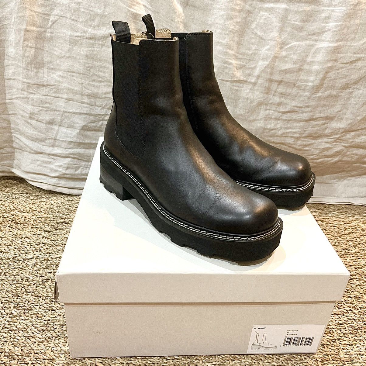 image of Gabriela Hearst Fw22 Jil Chelsea Boot Sourced By Loro Piana in Black, Men's (Size 8)