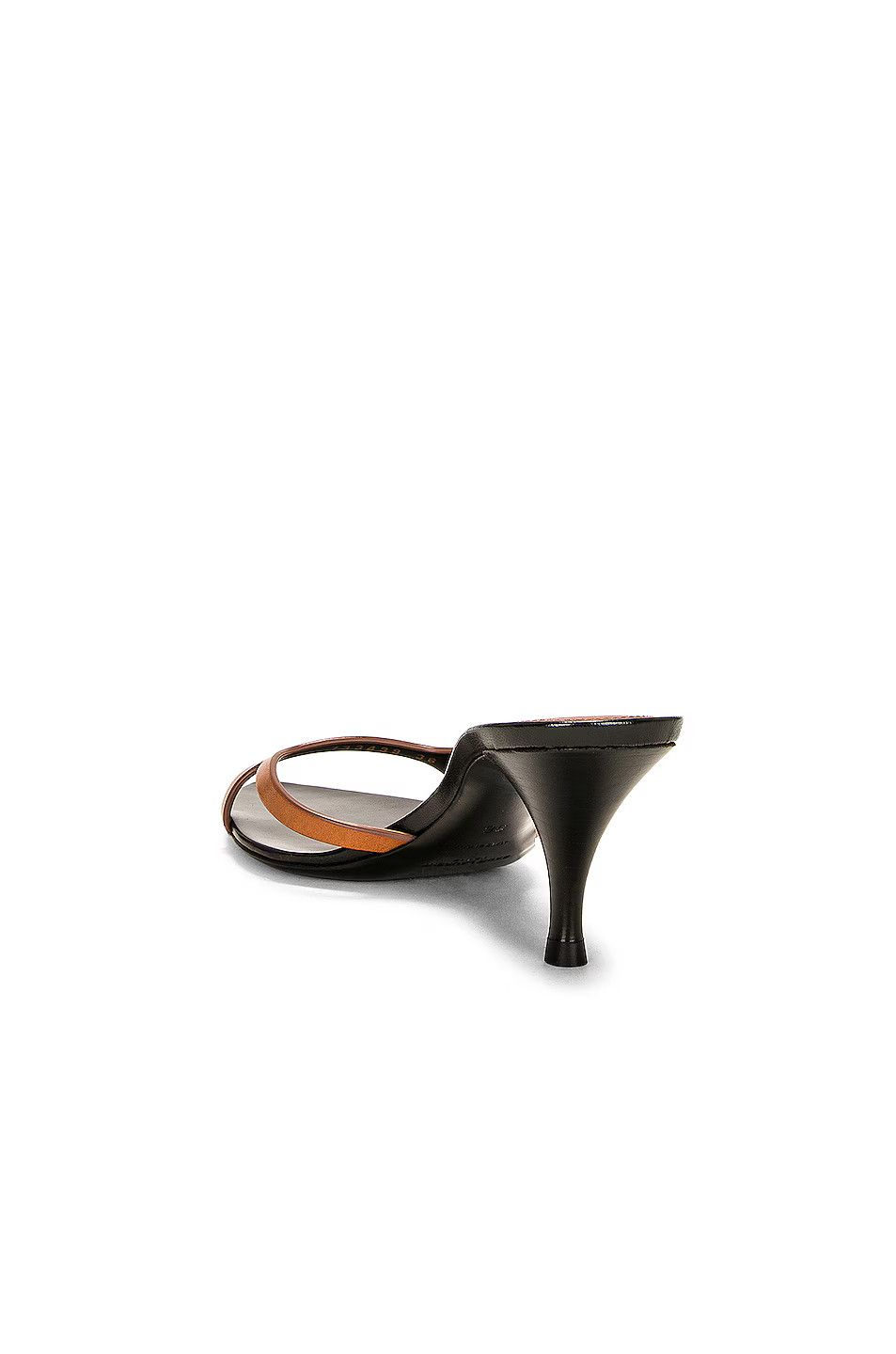 Saint Laurent Paris o1bcso1str1124 Clara Heeled Mules in Tan Size US 7.5 / IT 37.5 - 3 Thumbnail