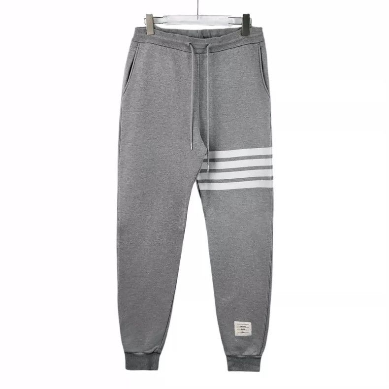 Thom Browne Thom browne Size 2 Gray classic four-bar cotton drawstring Size US 32 / EU 48 - 1 Thumbnail