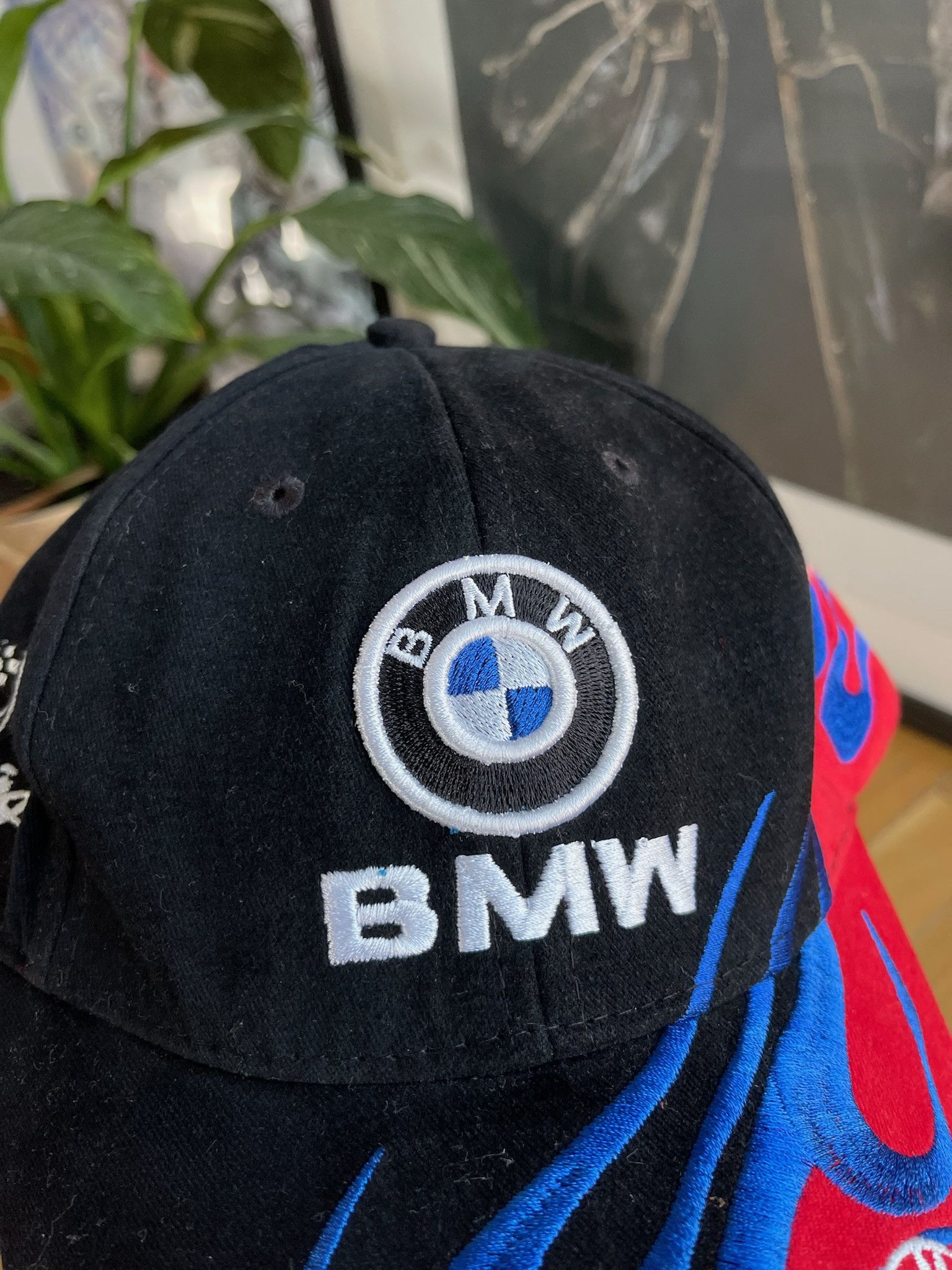 BMW Vintage BMW Racing Cap flame tribal techno berlin Size ONE SIZE - 4 Thumbnail