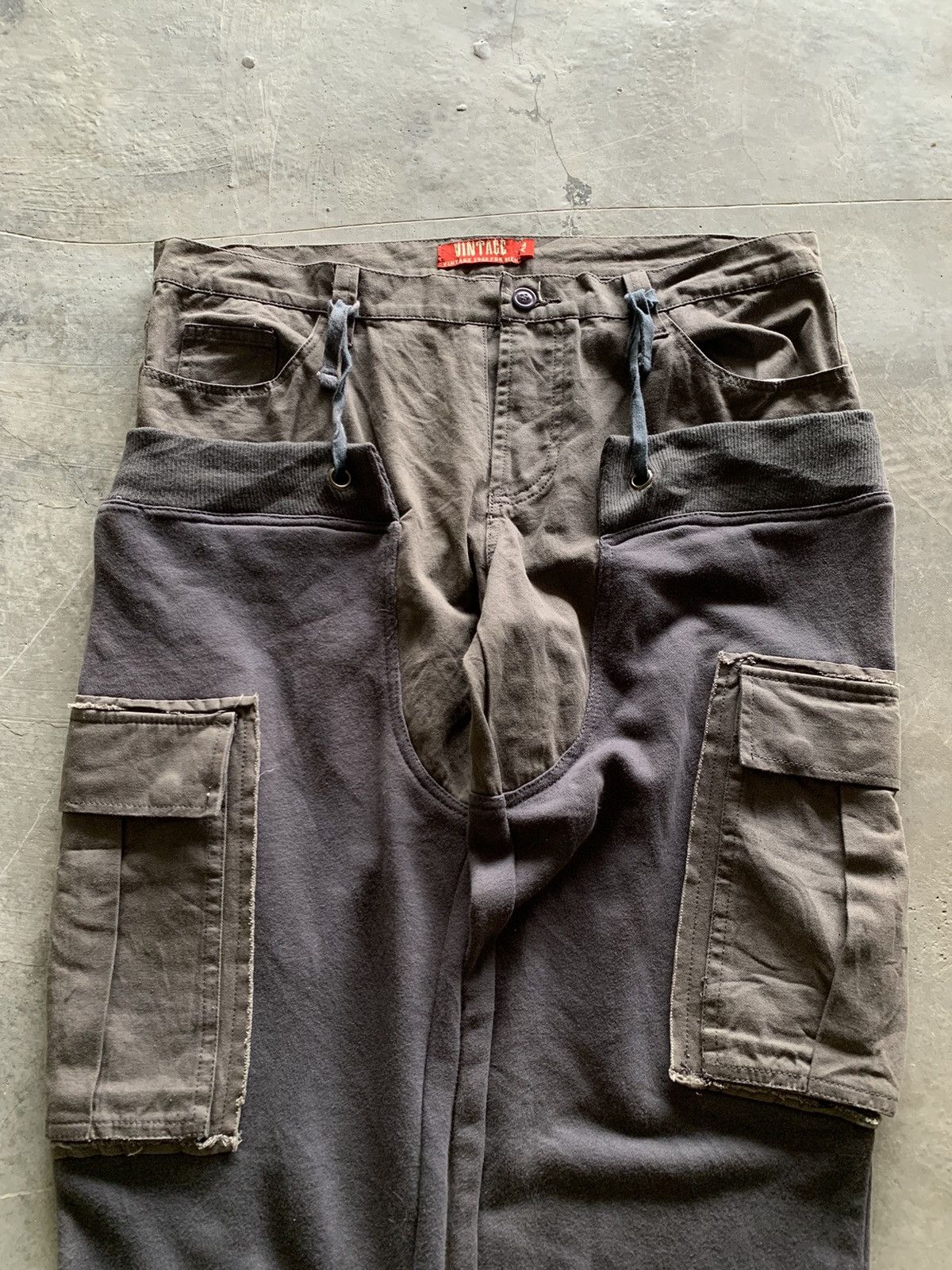 20471120 × Hysteric Glamour × Le Grande Bleu (L.G.B.) vintage hybrid cargo sweatpant punk army style Size US 37 - 2 Thumbnail