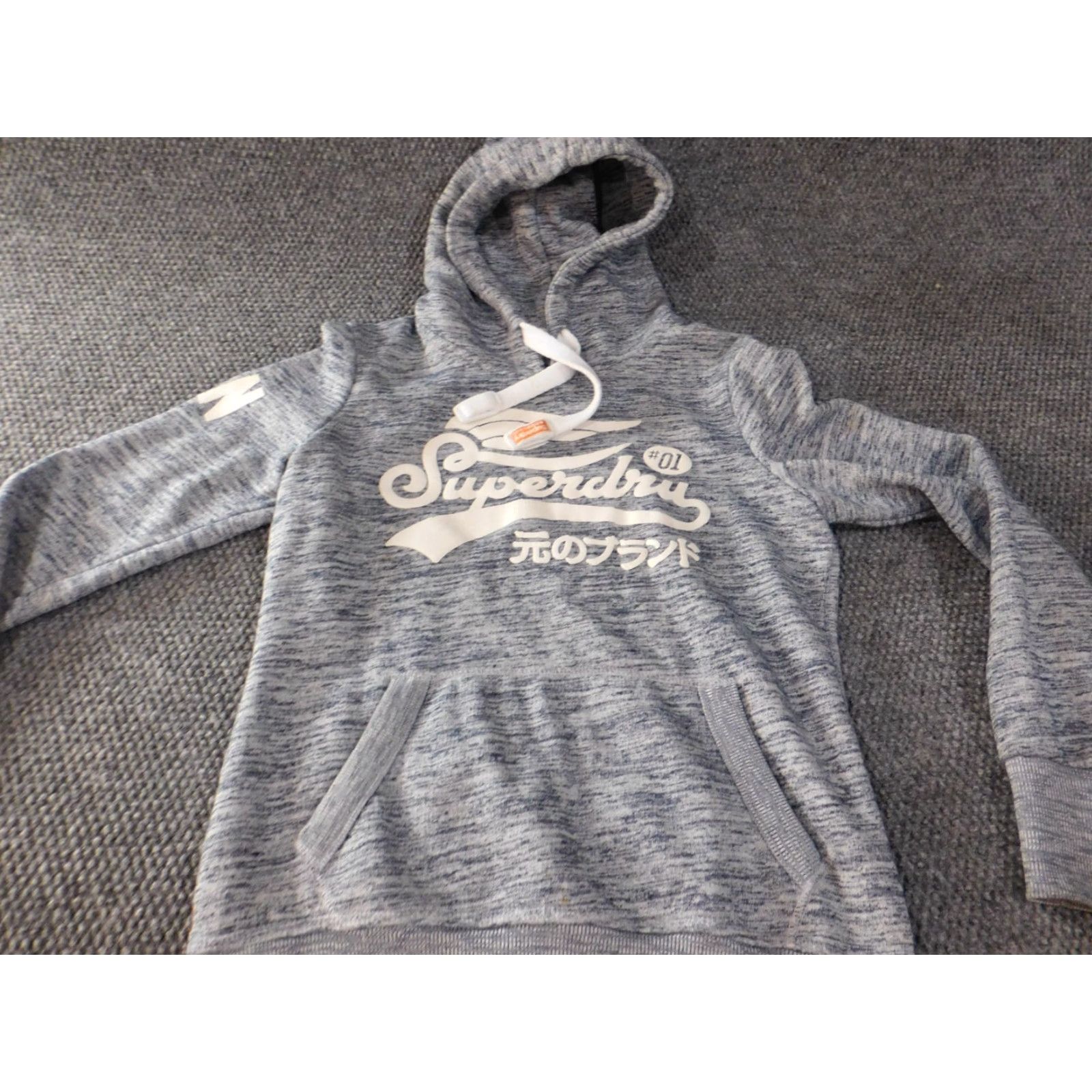 Superdry Superdry Womens Hoodie Medium Blue pullover graphic sweatshirt classic stretch Size M / US 6-8 / IT 42-44 - 4 Thumbnail