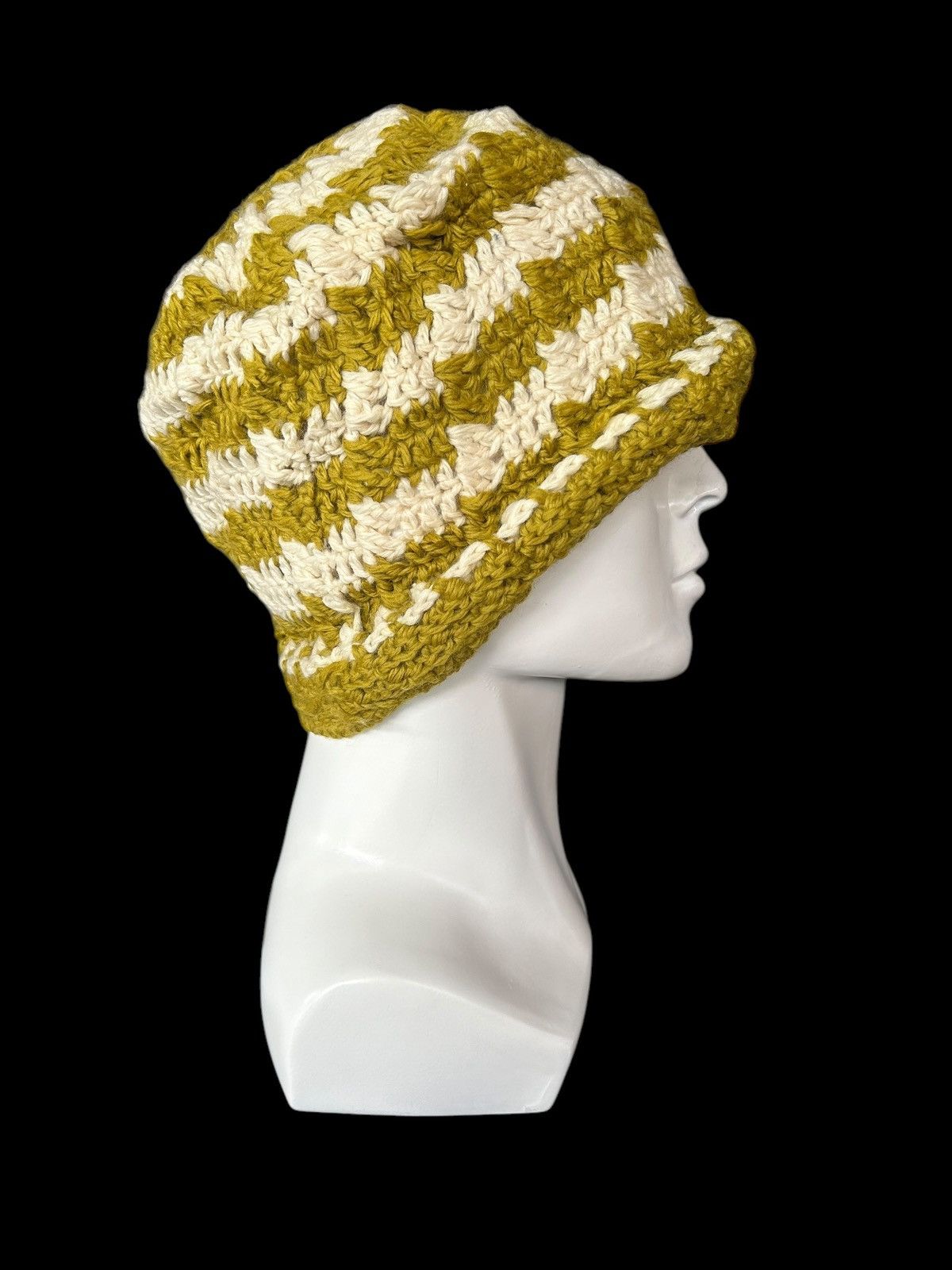 Japanese Brand × Kapital × Vintage Crochet Knitted Handmade Beanie Hats ☠️☠️ Size ONE SIZE - 3 Thumbnail