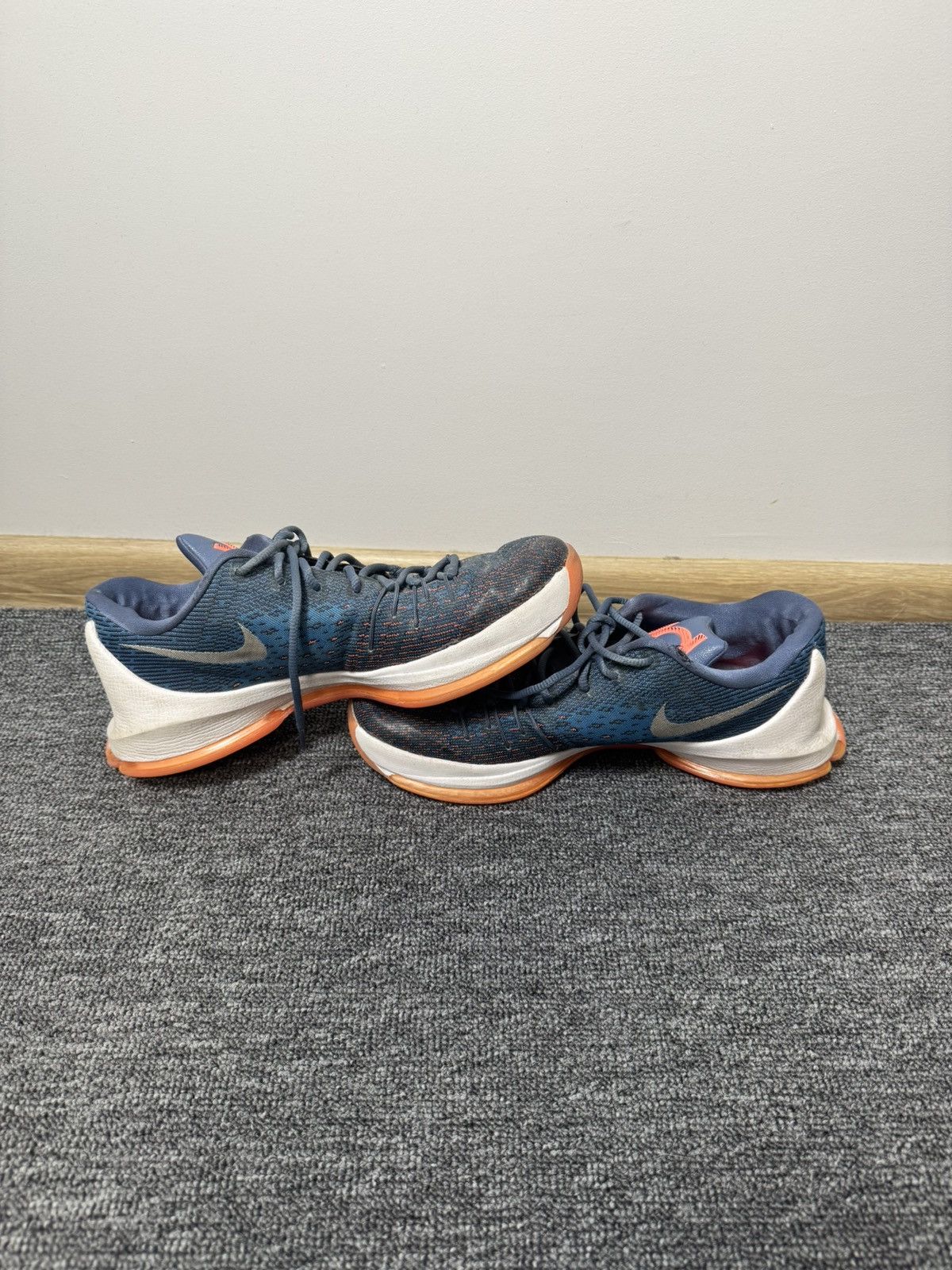 Nike Nike KD 8 Basketball Shoes Men's US 9 Blue Teal Orange Size US 9 / EU 42 - 3 Thumbnail